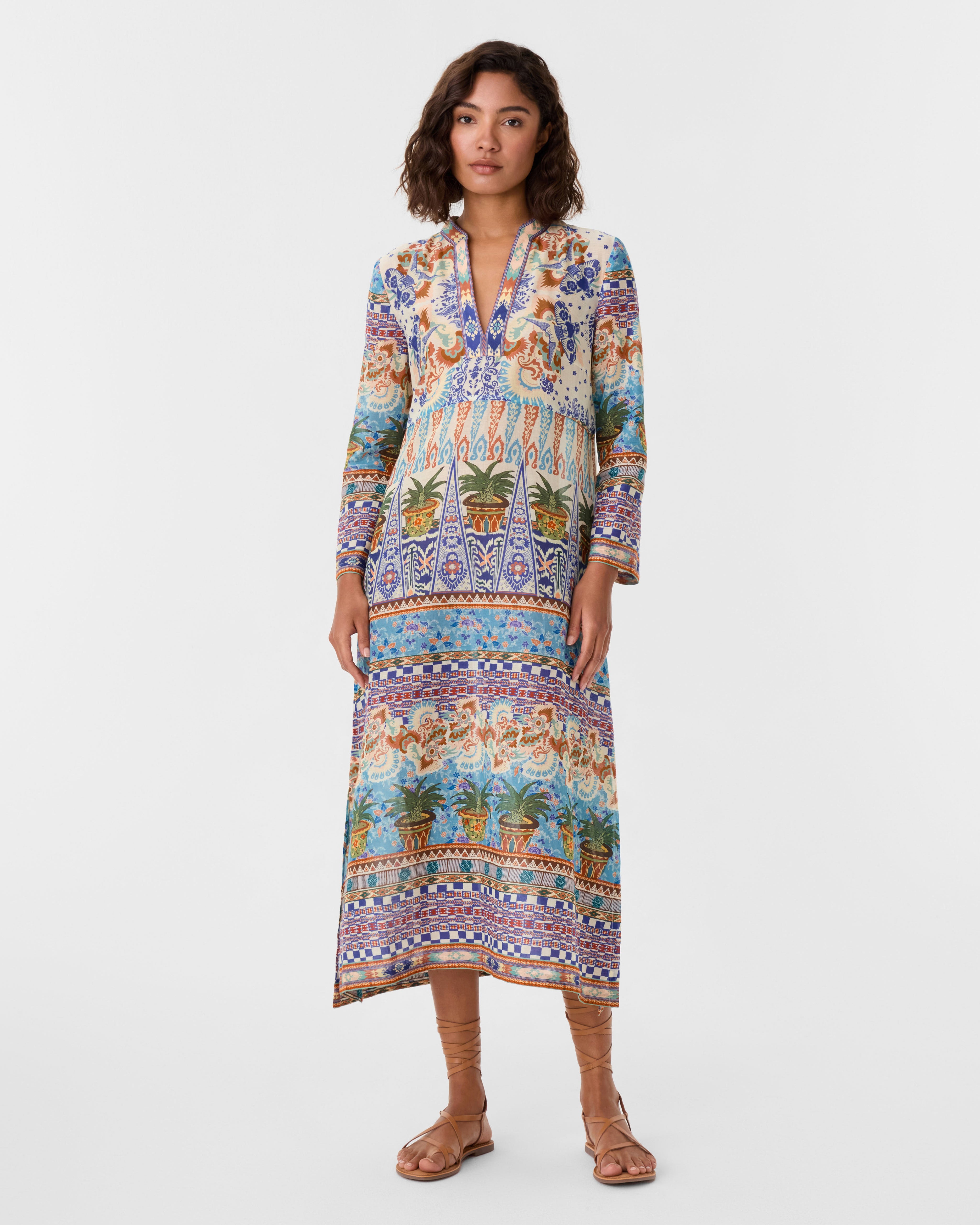 Giada Caftan in Chimera Print