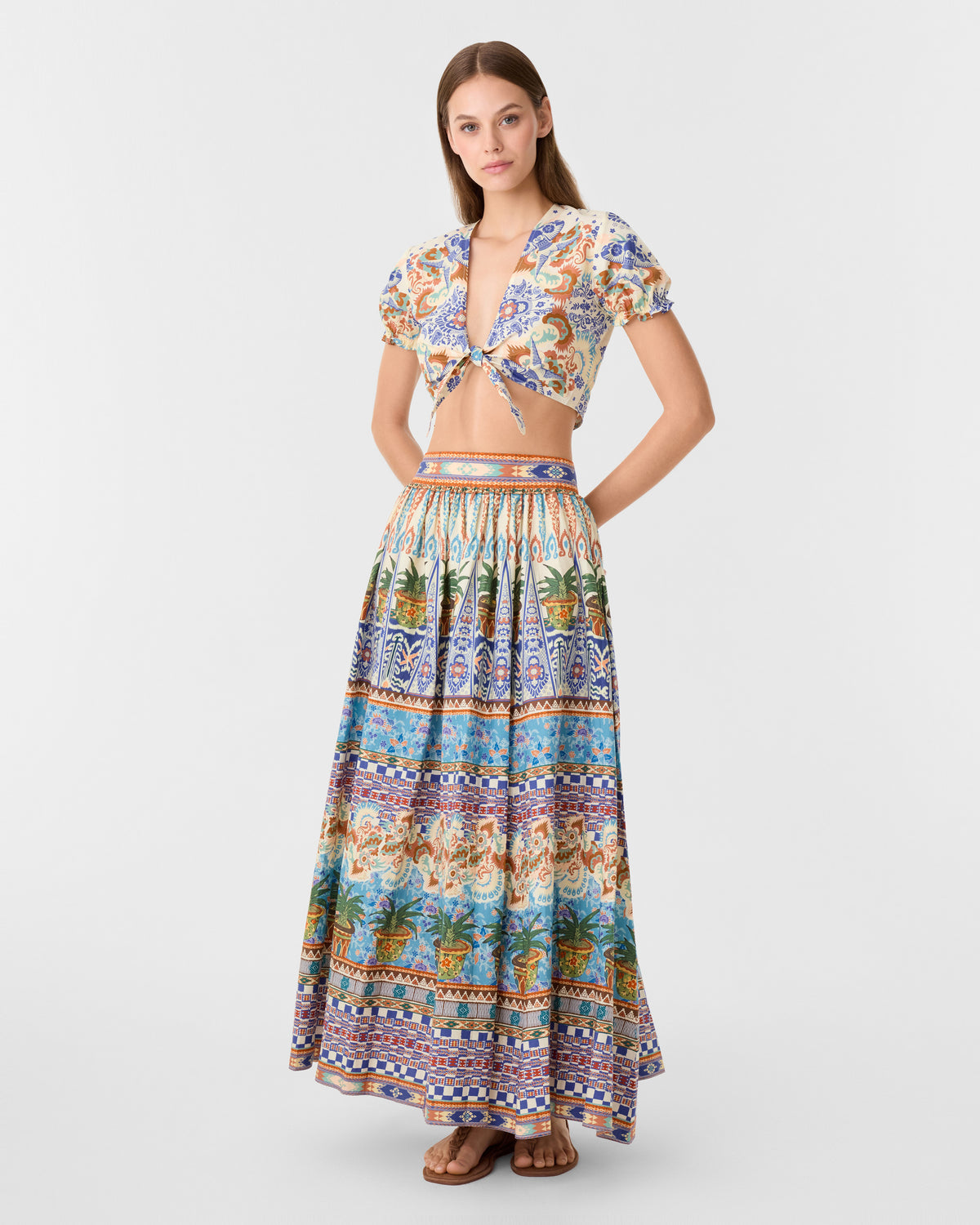 Ombretta Skirt in Chimera Print