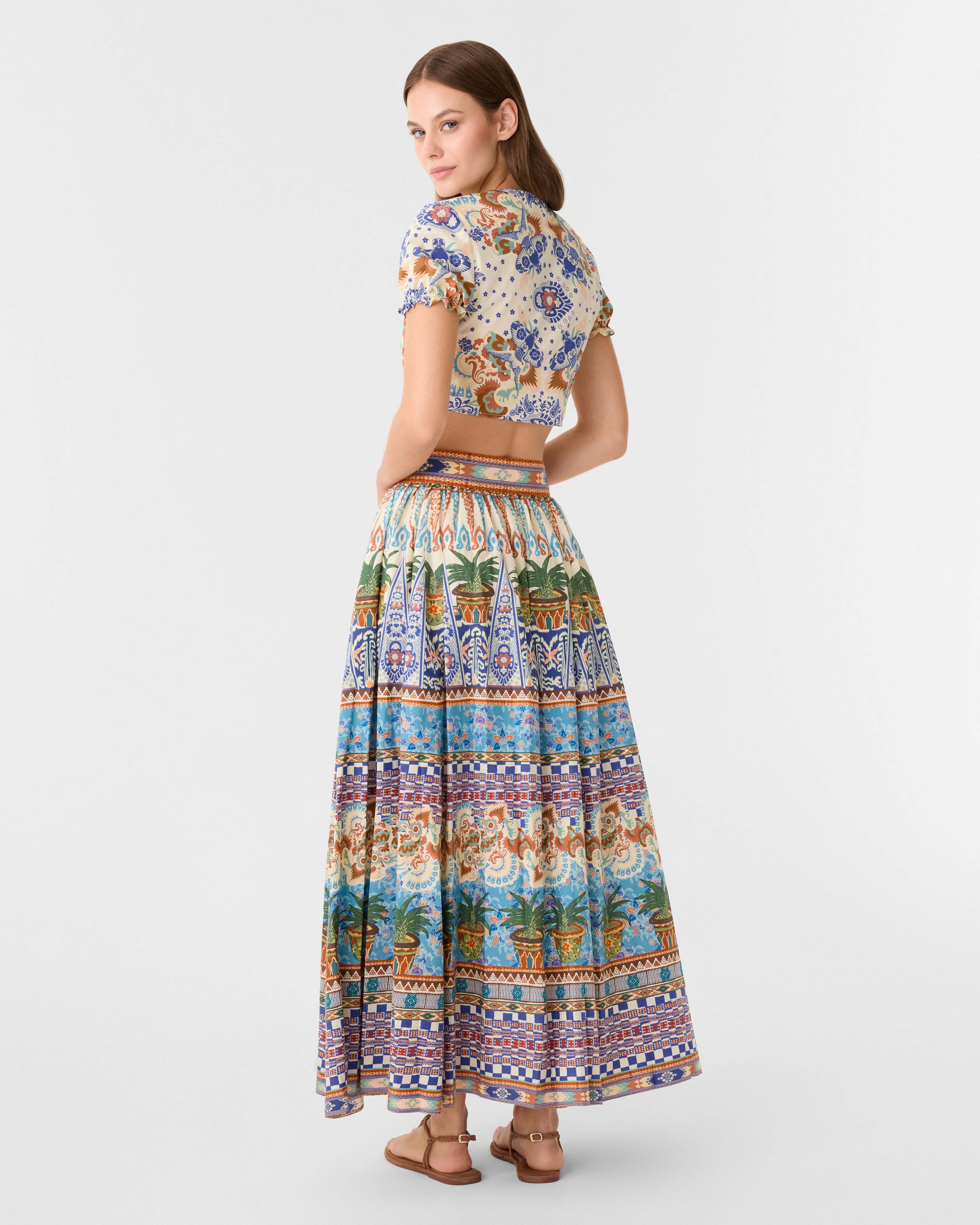 Ombretta Skirt in Chimera Print