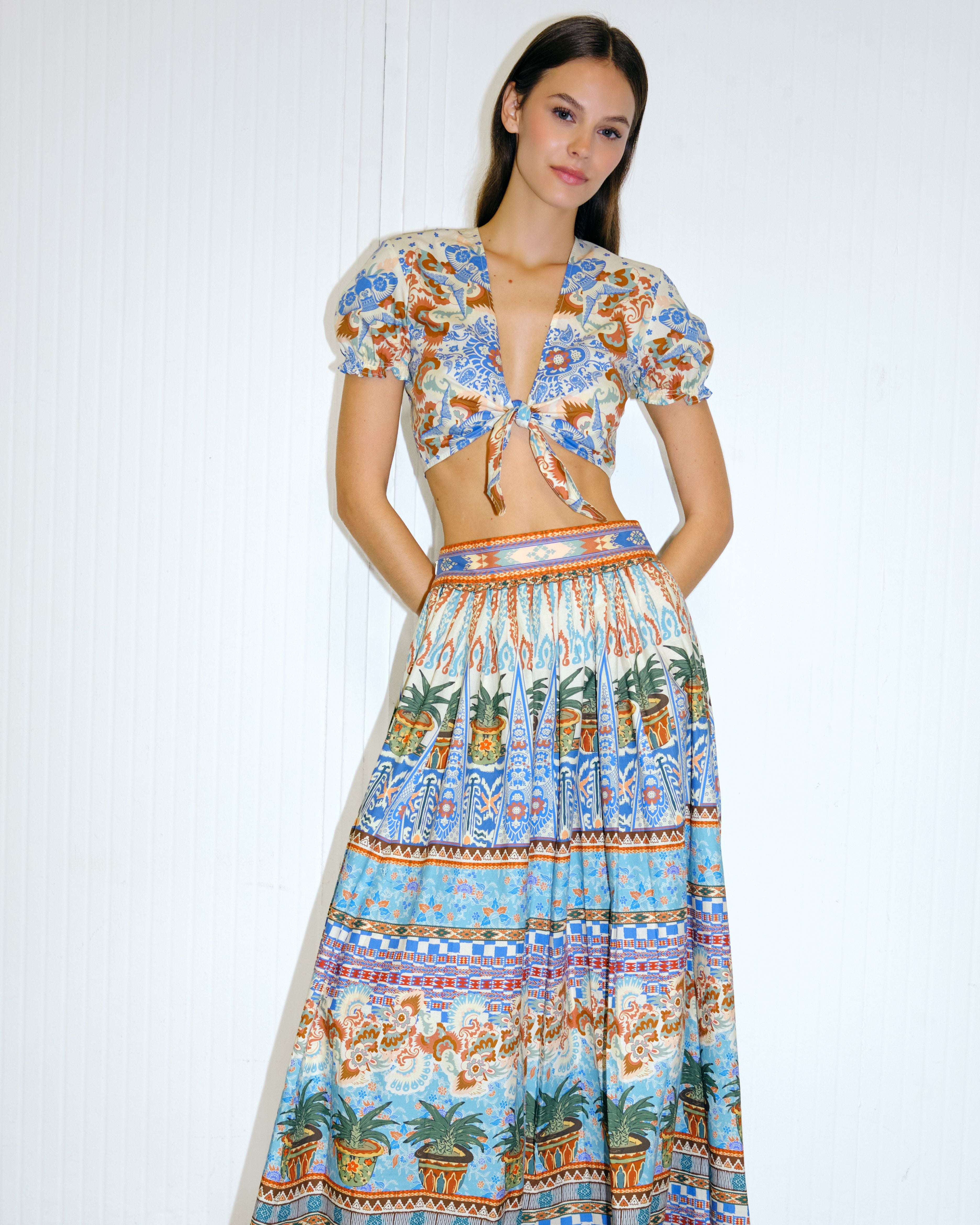 Ombretta Skirt in Chimera Print