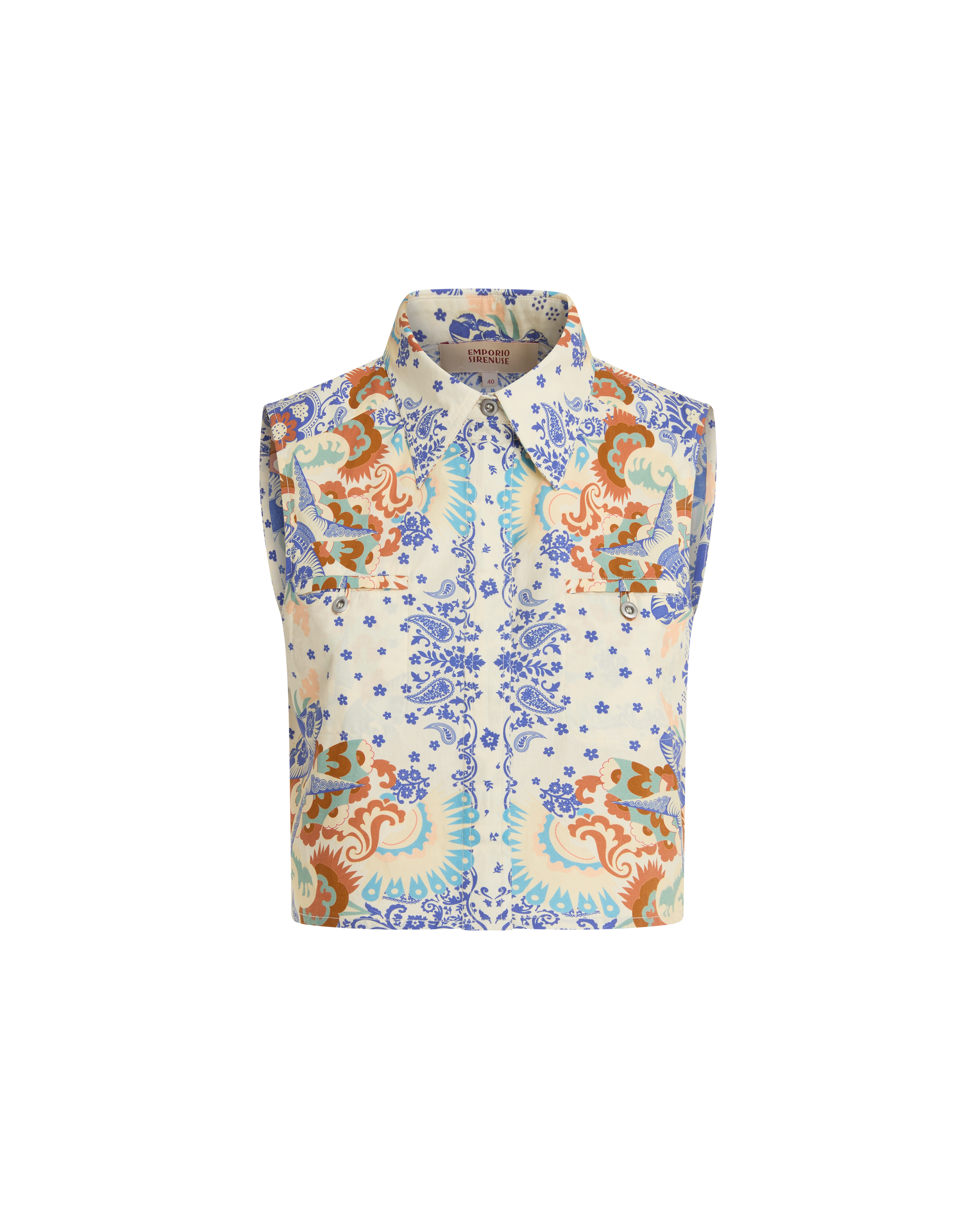 Caterina Top in Chimera Print