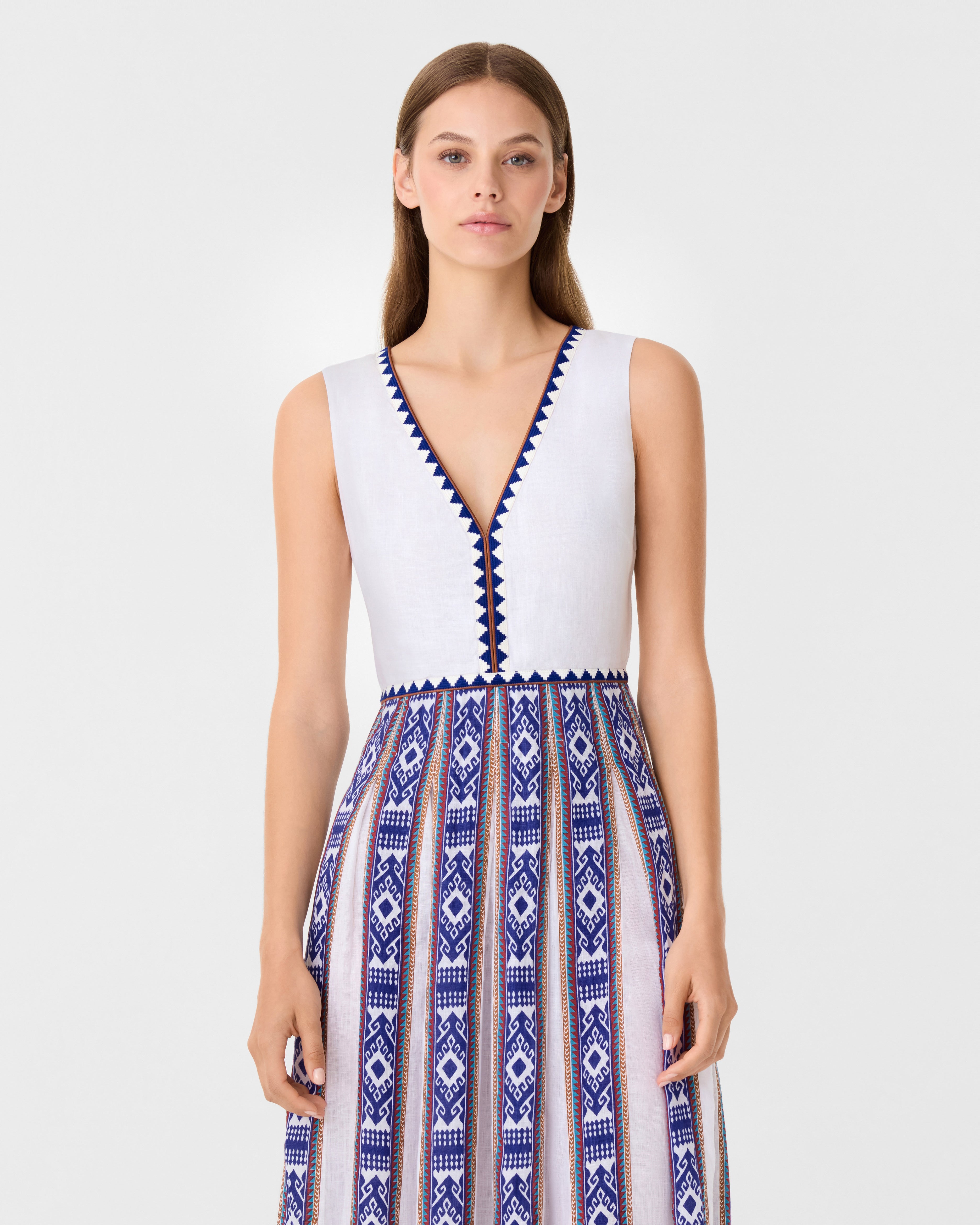 Cinzia Dress in Blue Horizon Print