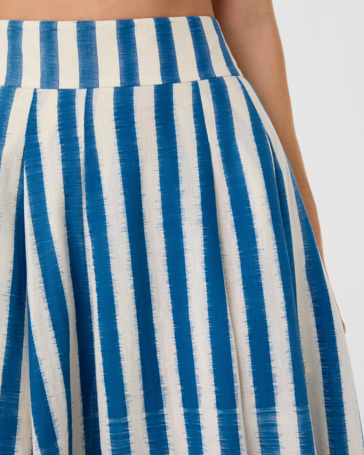 Flaminia Skirt in Ikat Stripes