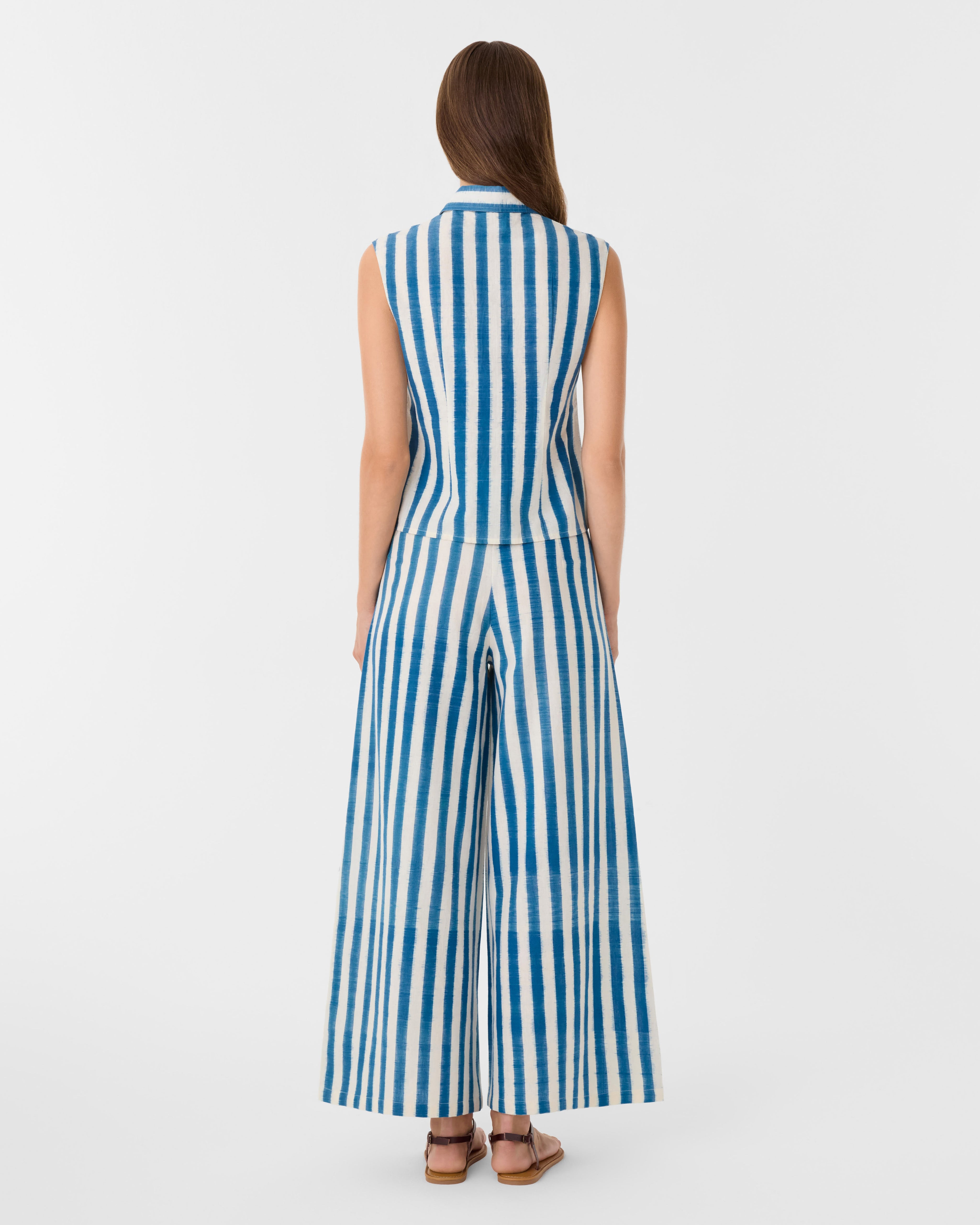 Ylenia Top in Ikat Stripes