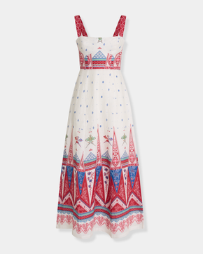 Azzurra Dress in Kites Print