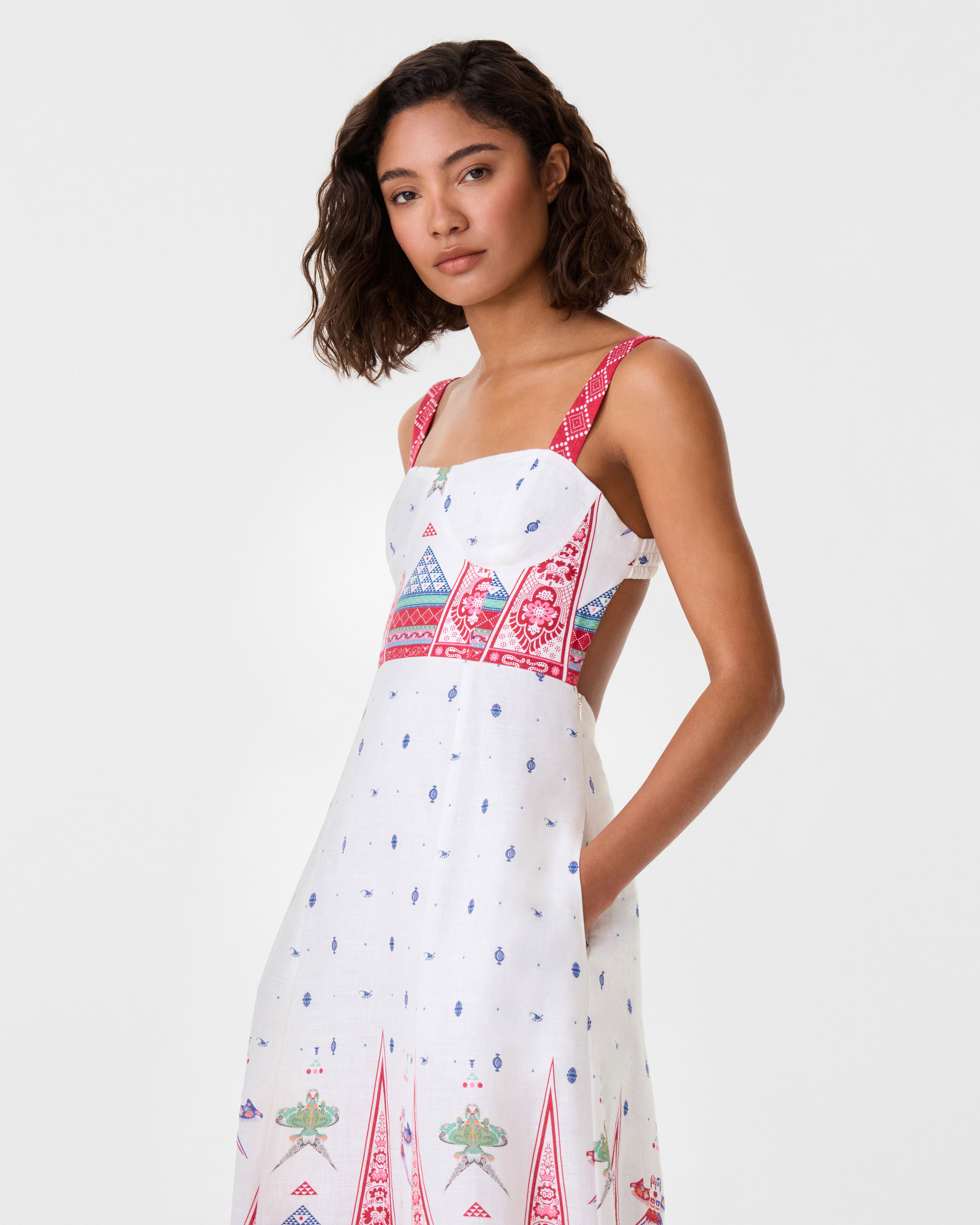 Azzurra Dress in Kites Print
