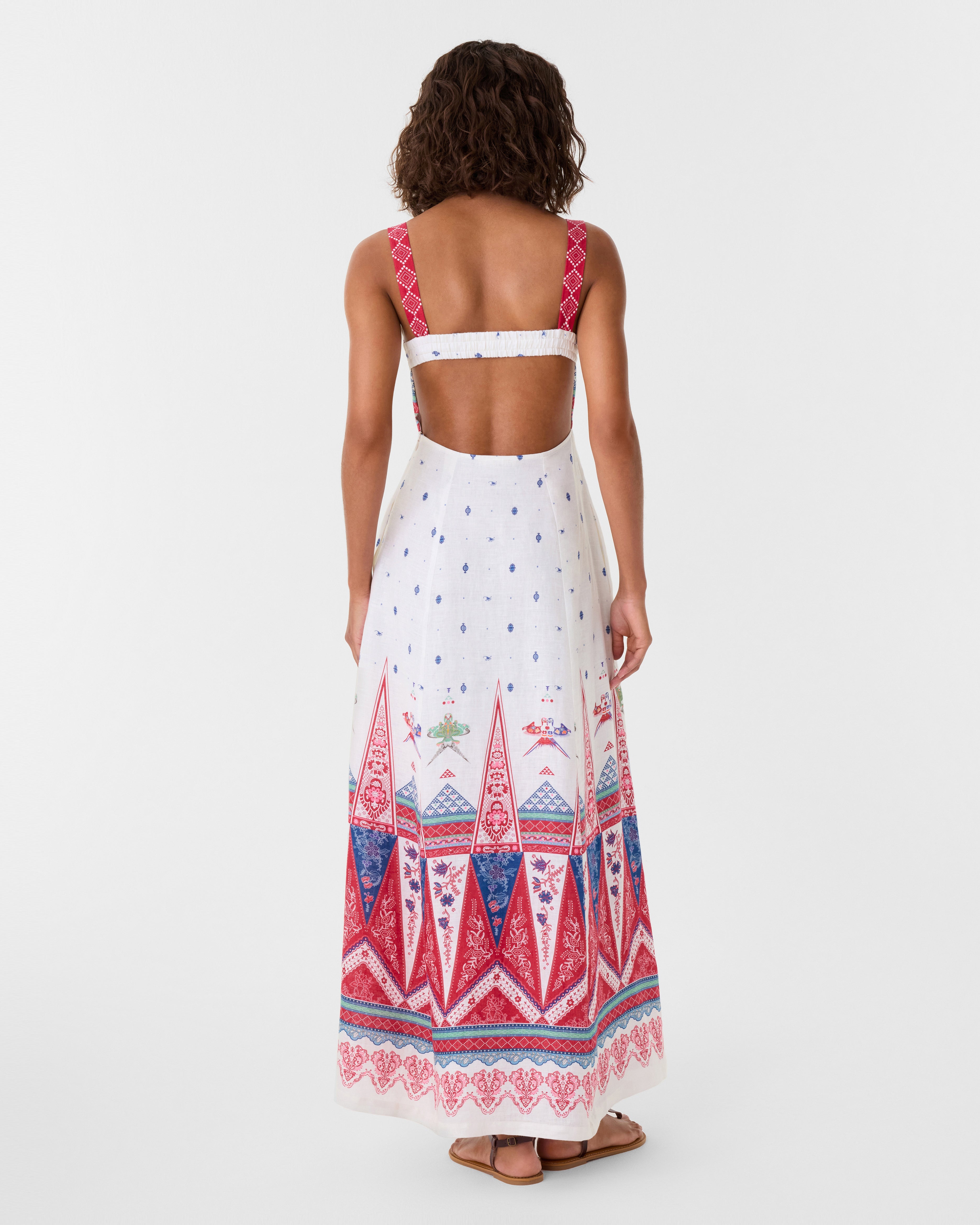 Azzurra Dress in Kites Print