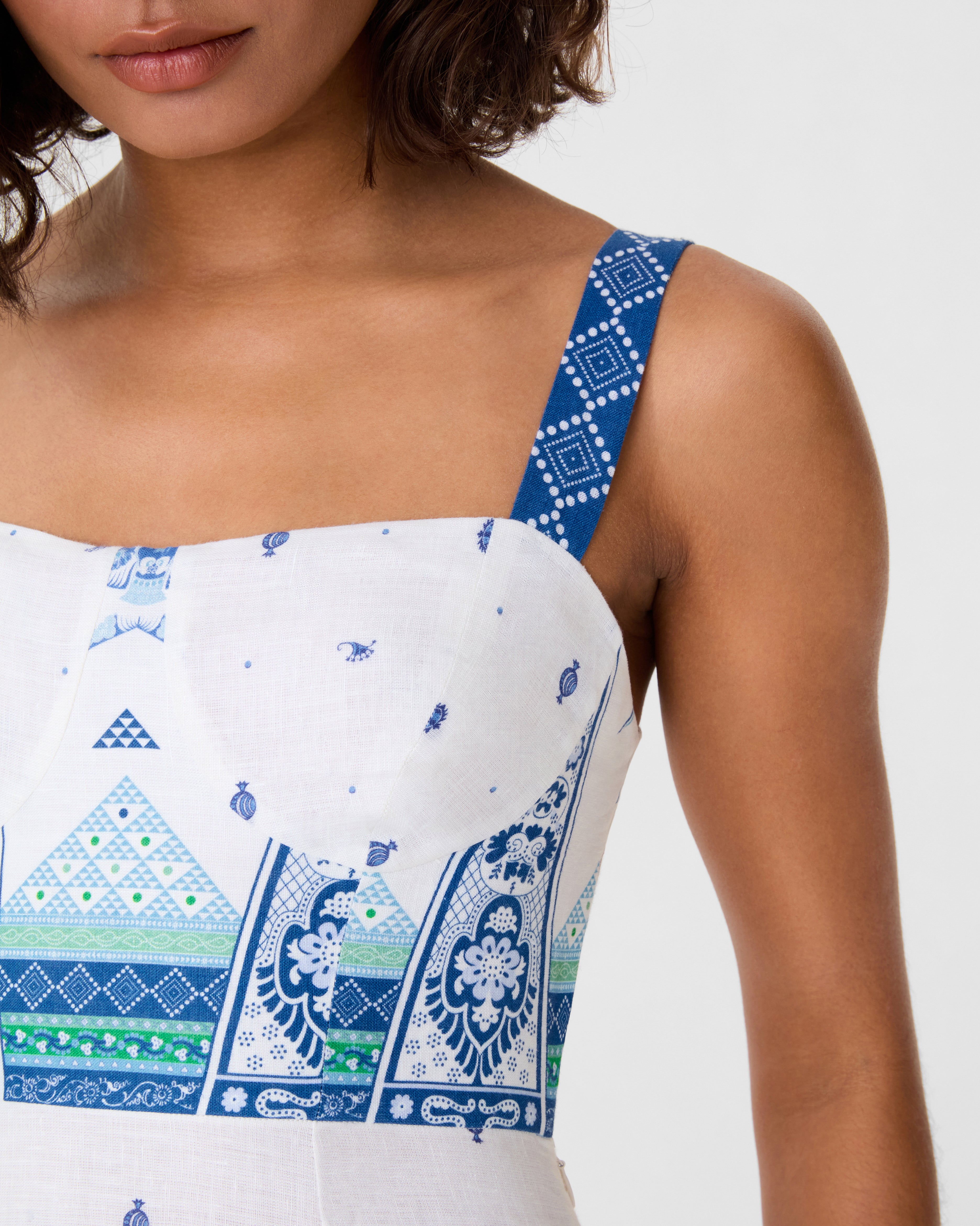 Azzurra Dress in Kites Print
