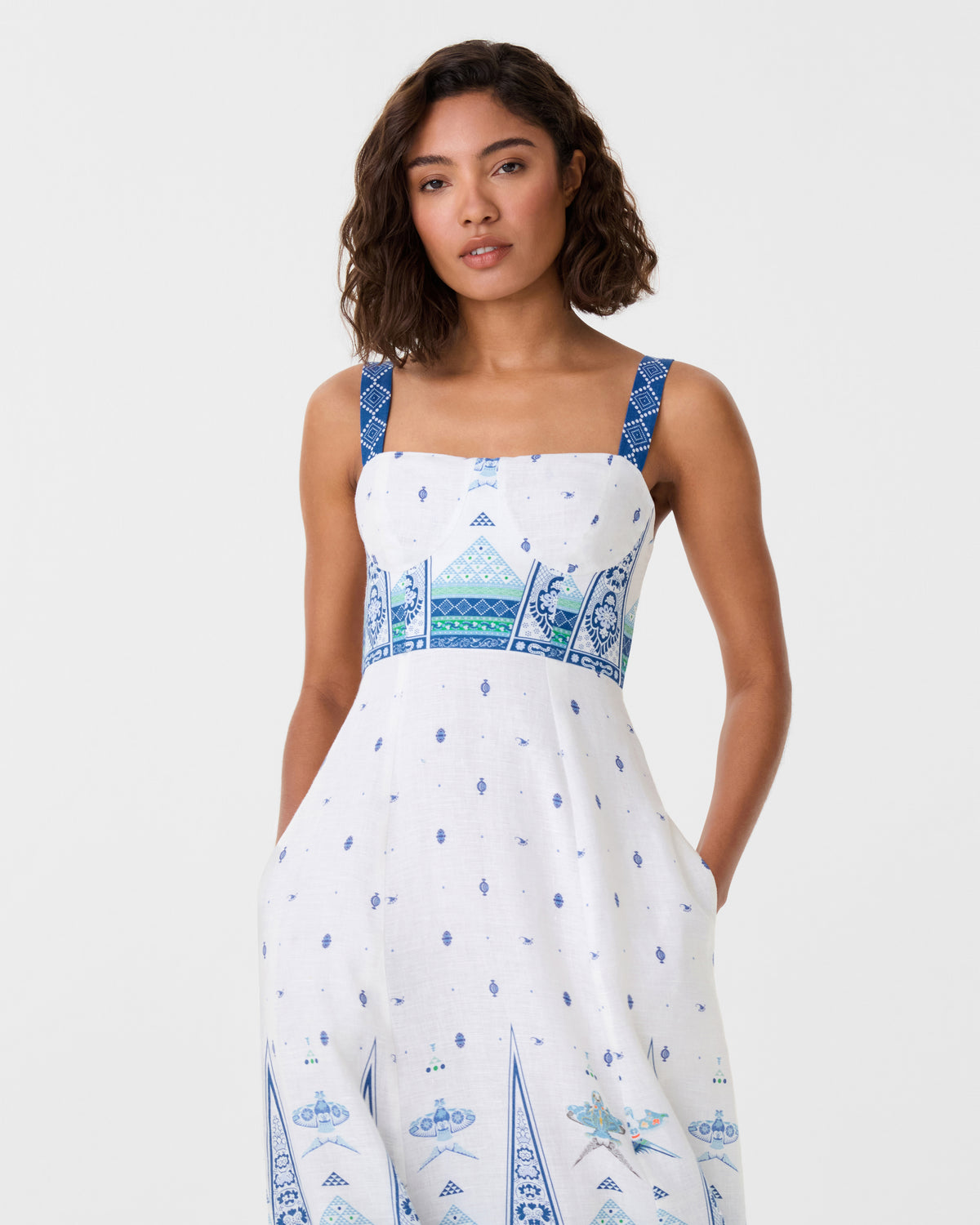Azzurra Dress in Kites Print