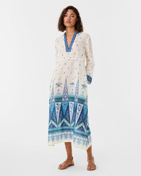 Giada Caftan in Kites Print