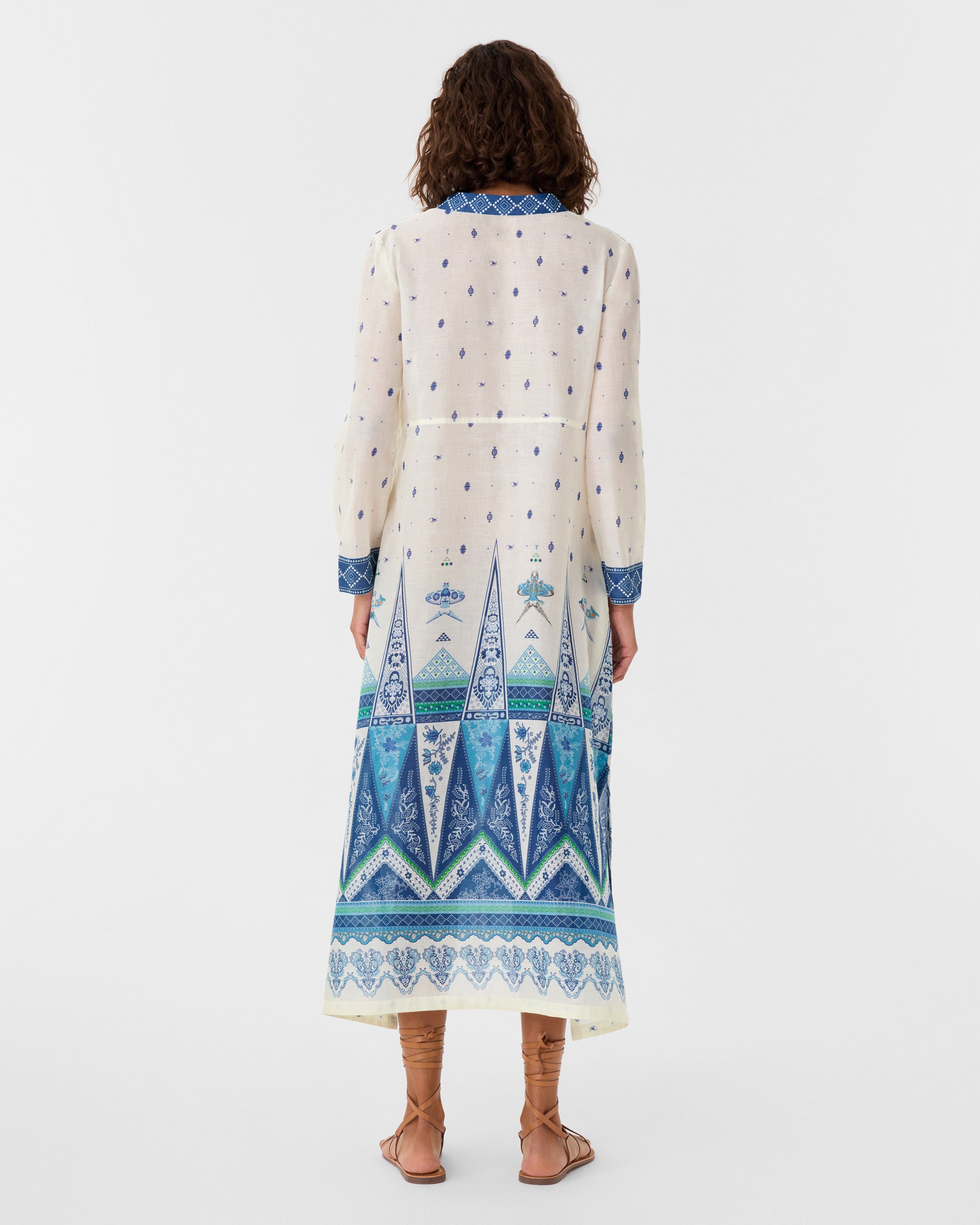 Giada Caftan in Kites Print