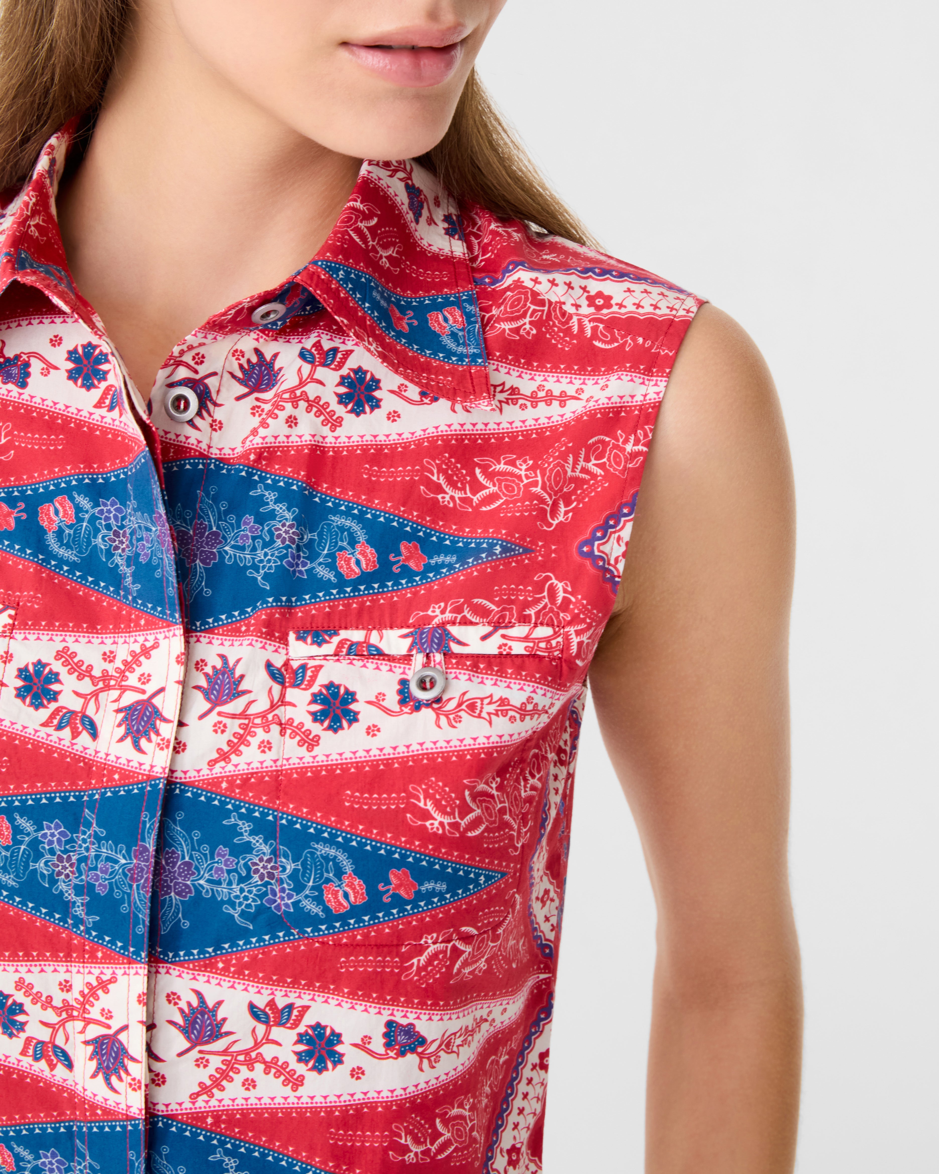 Caterina Top in Kites Print