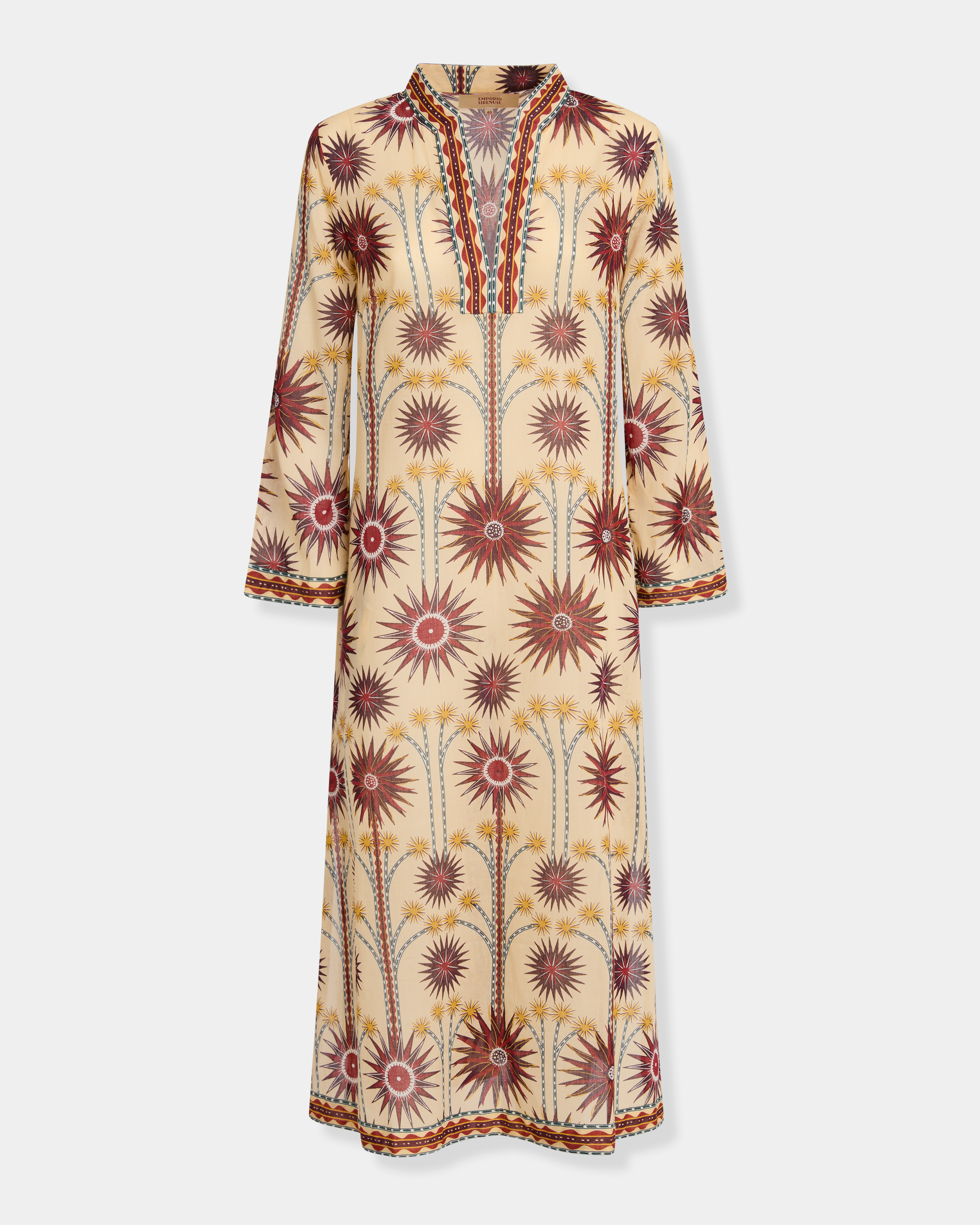 Giada Caftan in Sea U Print