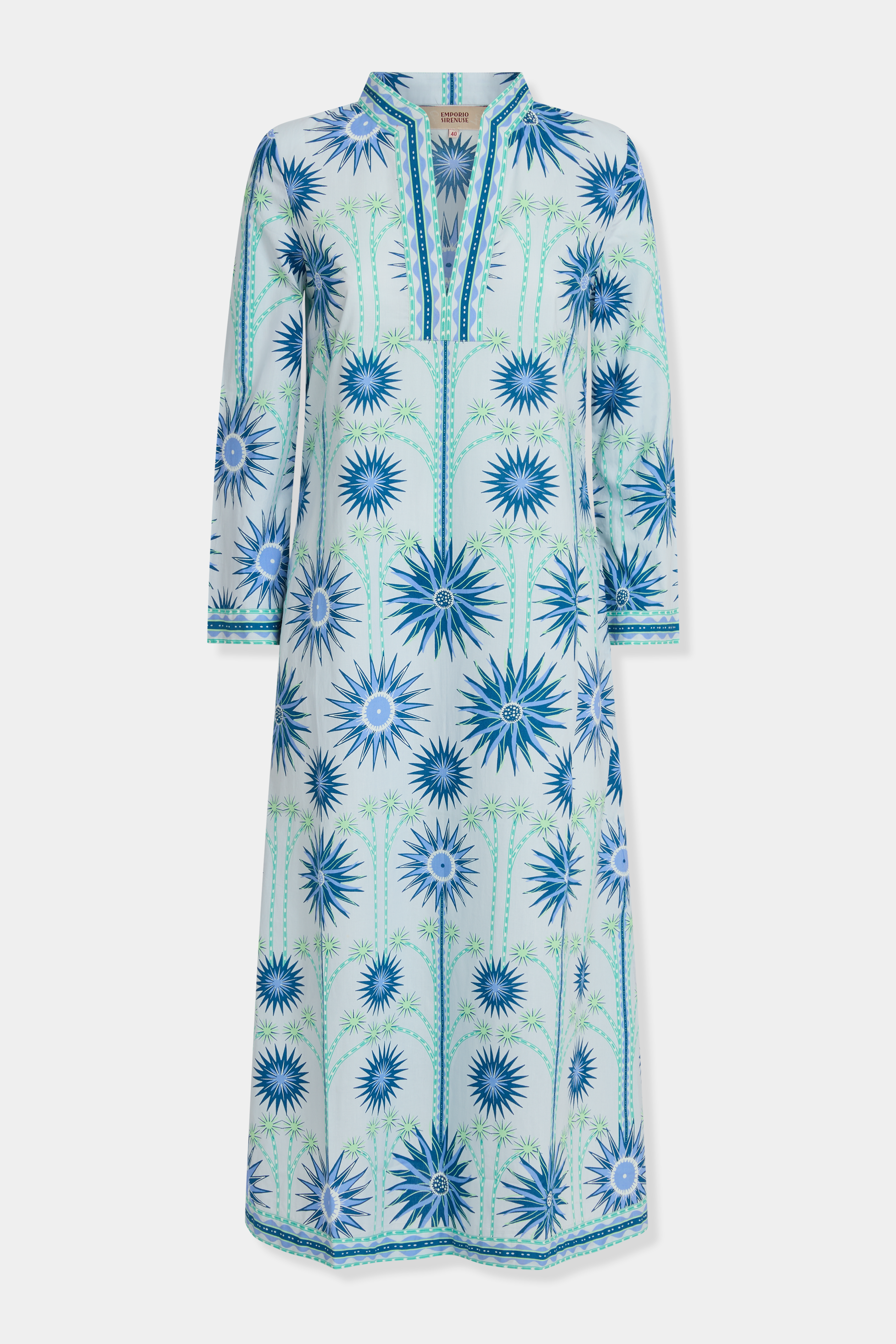 Giada Caftan in Sea U Print