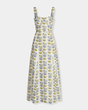 Azzurra Dress in Celestine Flower Print
