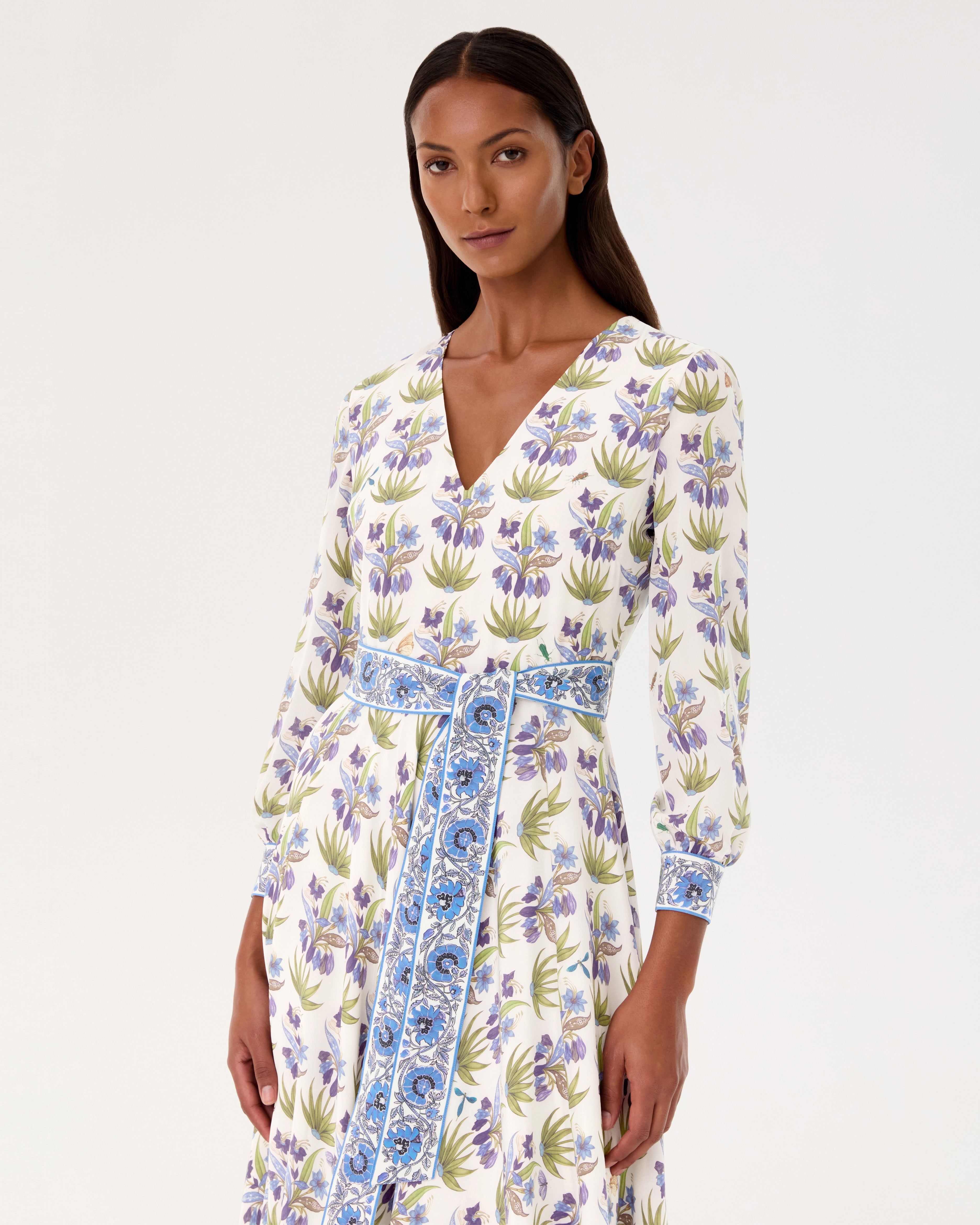 Citra Dress in Celestine Flower Print