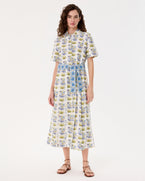 Claudia Dress in Celestine Flower Print