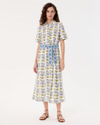 Claudia Dress in Celestine Flower Print