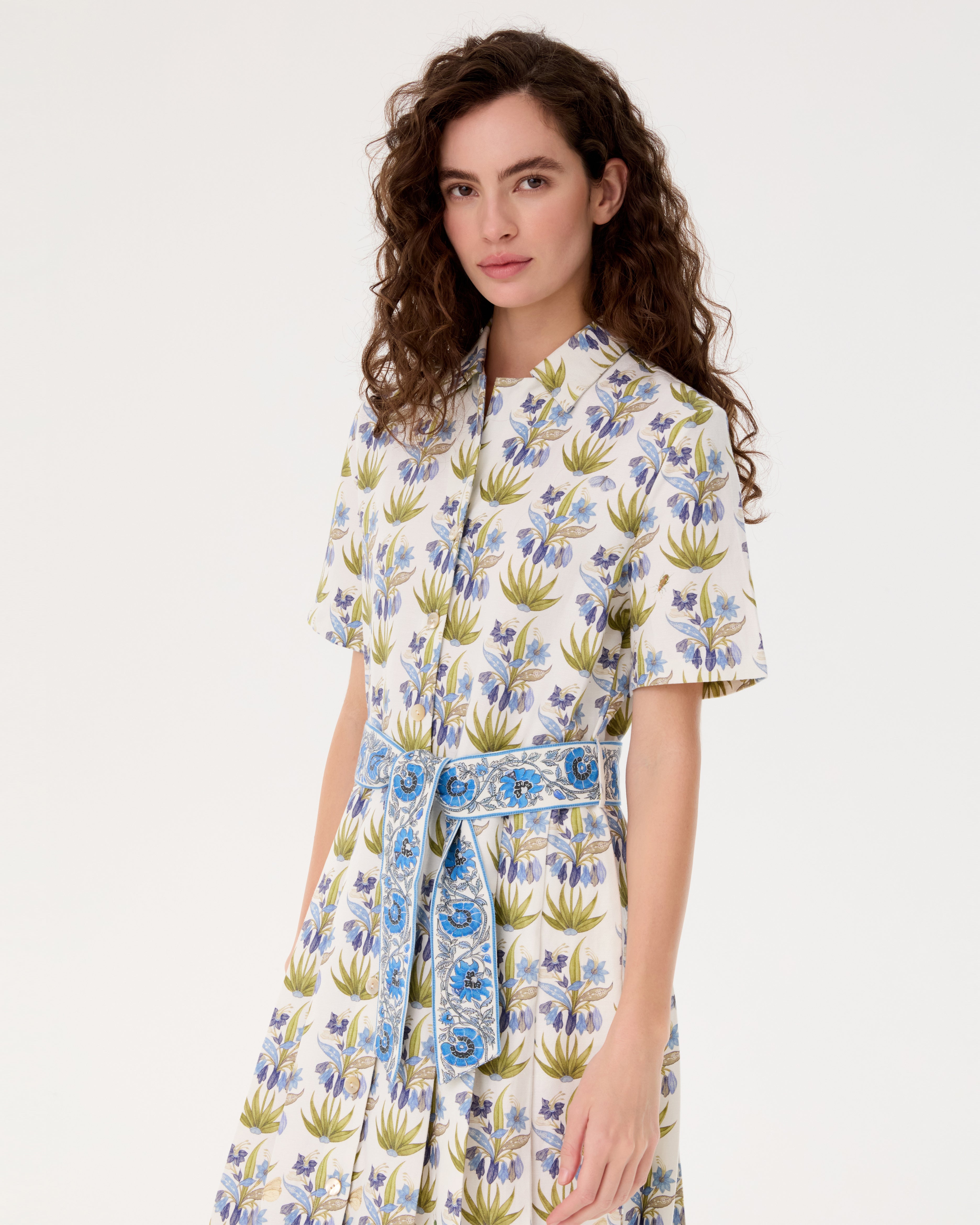 Claudia Dress in Celestine Flower Print