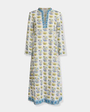 Giada Caftan in Celestine Flower Print