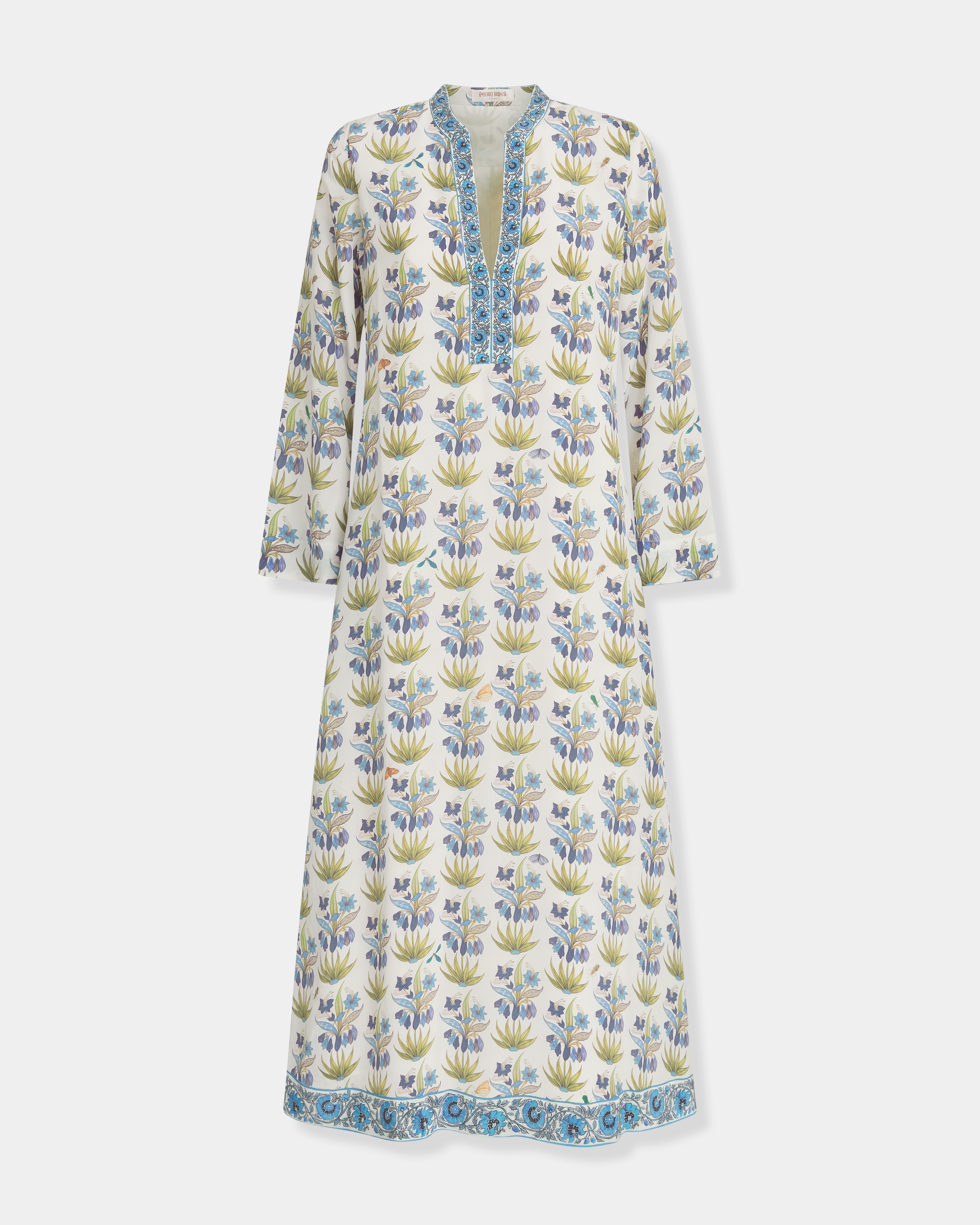 Jenna Caftan in Celestine Flower Print