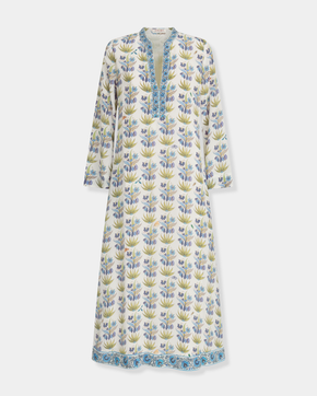 Jenna Caftan in Celestine Flower Print