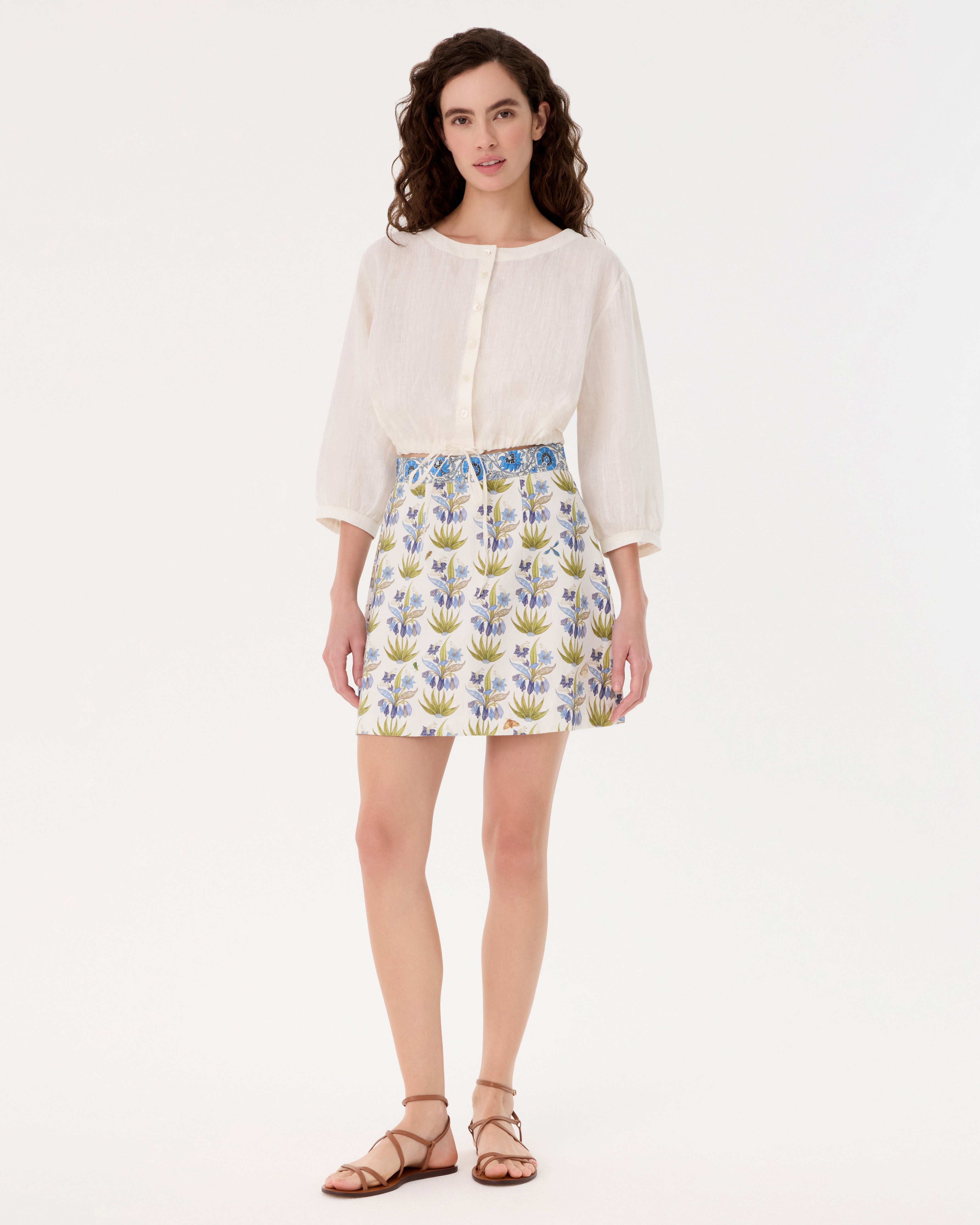 Giuliana Skirt in Celestine Flower Print