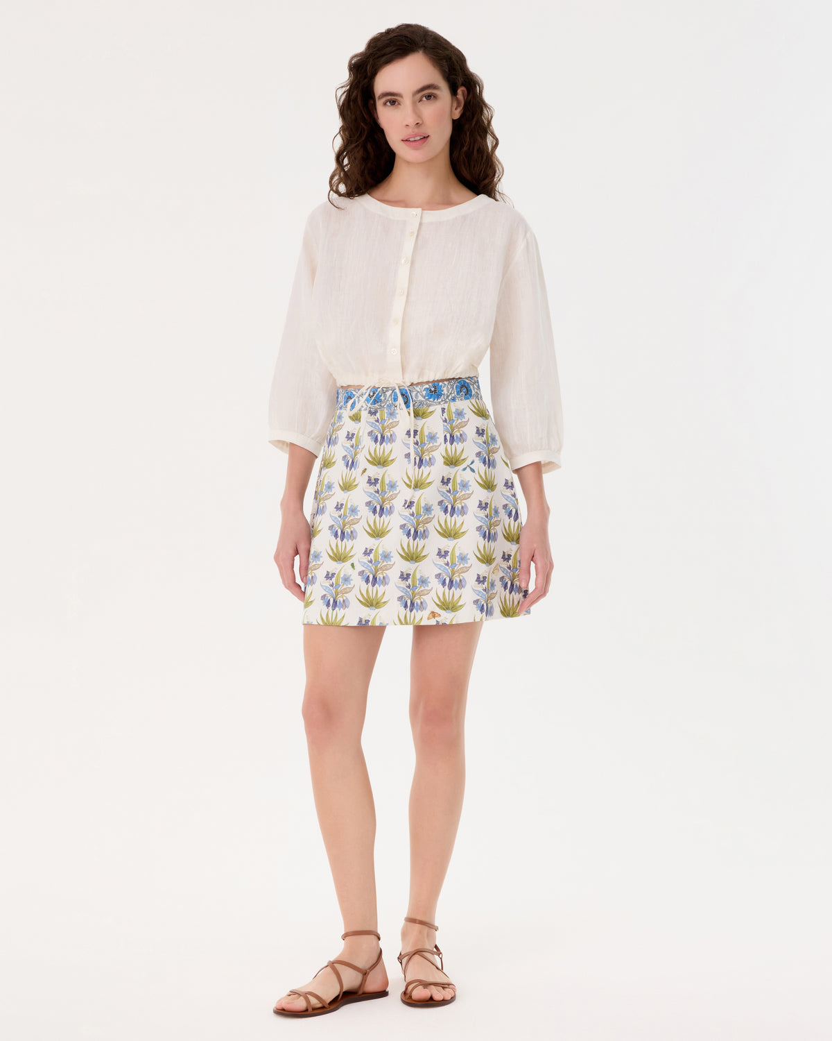 Giuliana Skirt in Celestine Flower Print