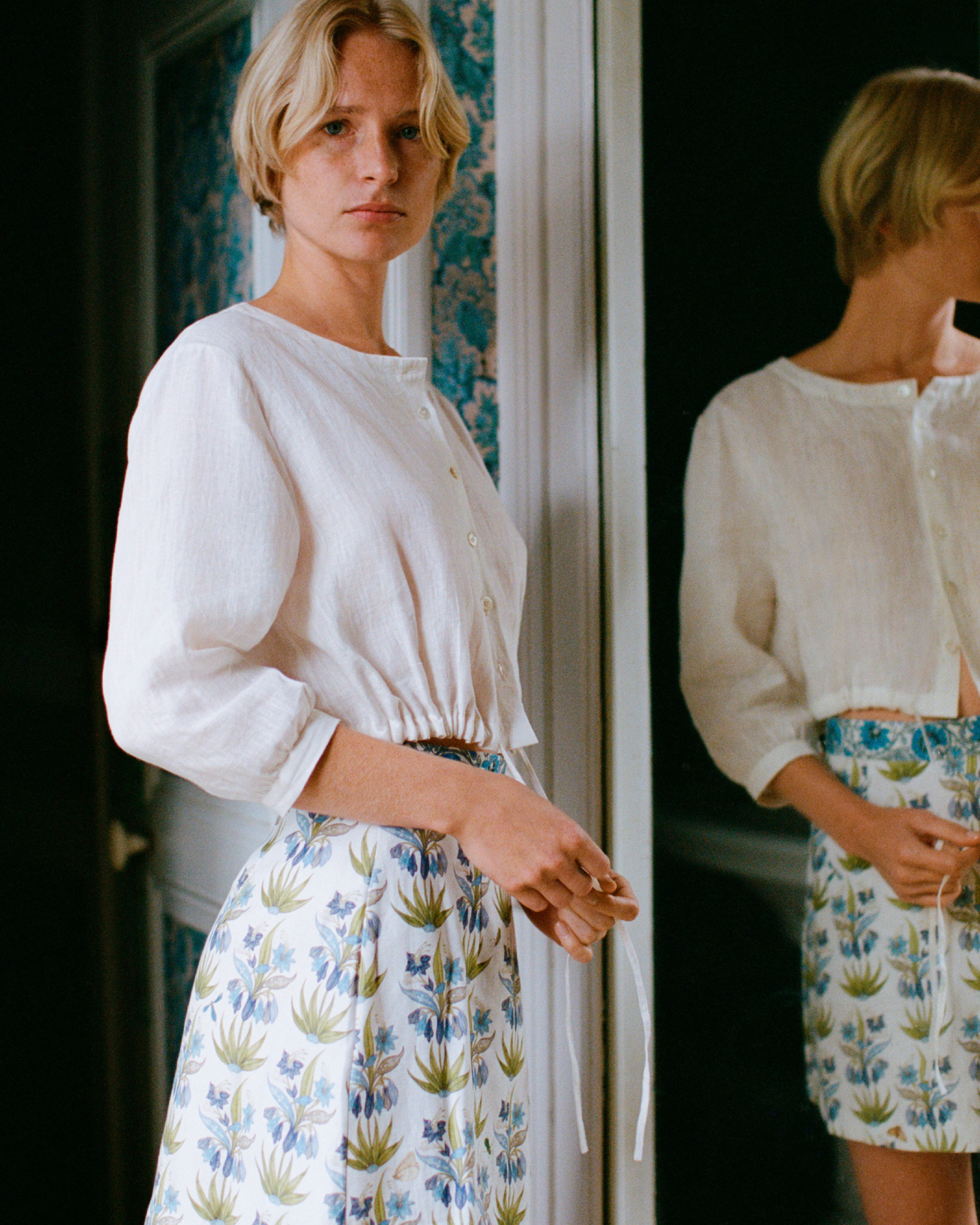 Giuliana Skirt in Celestine Flower Print