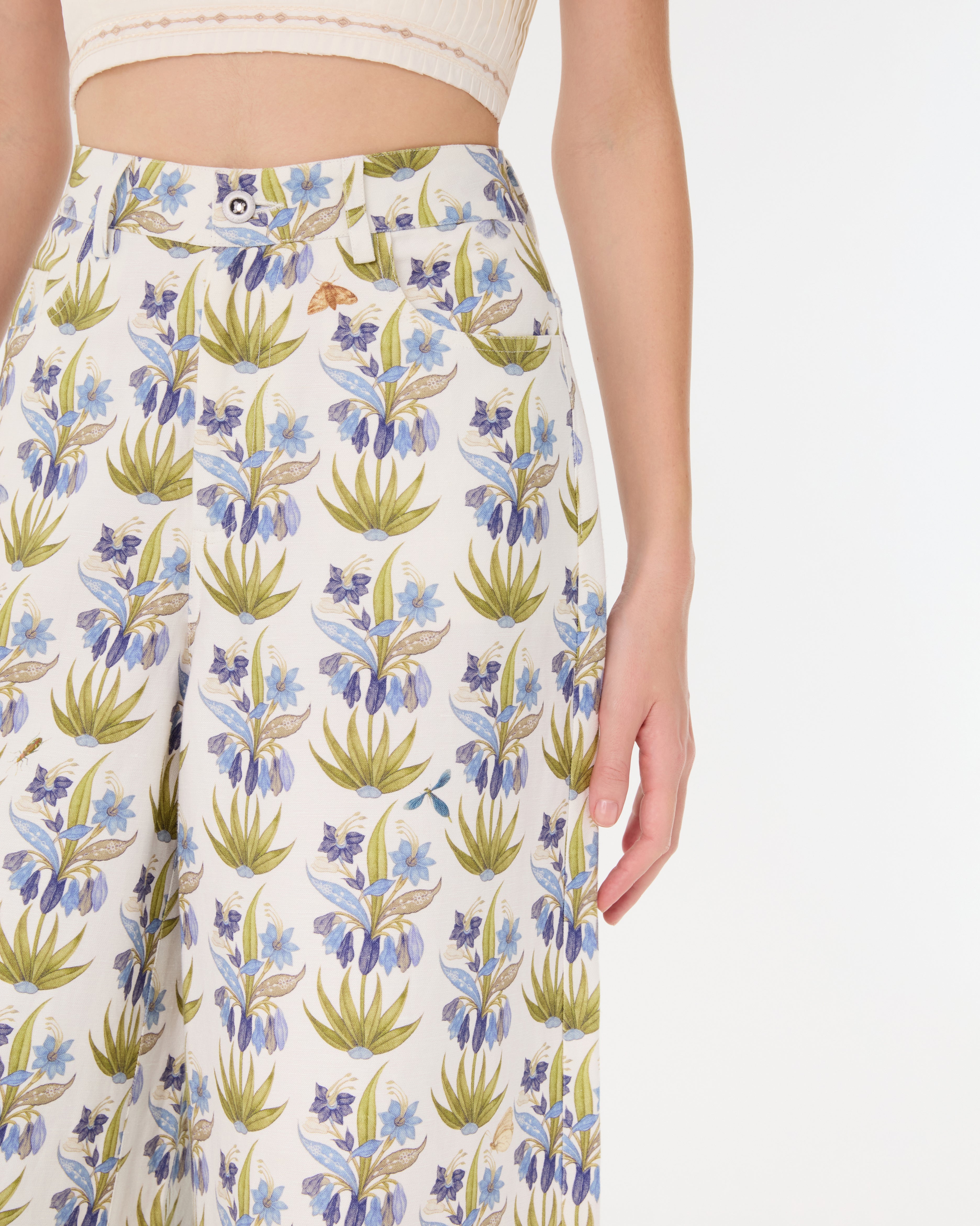 Nadia Pants  in Celestine Flower Print