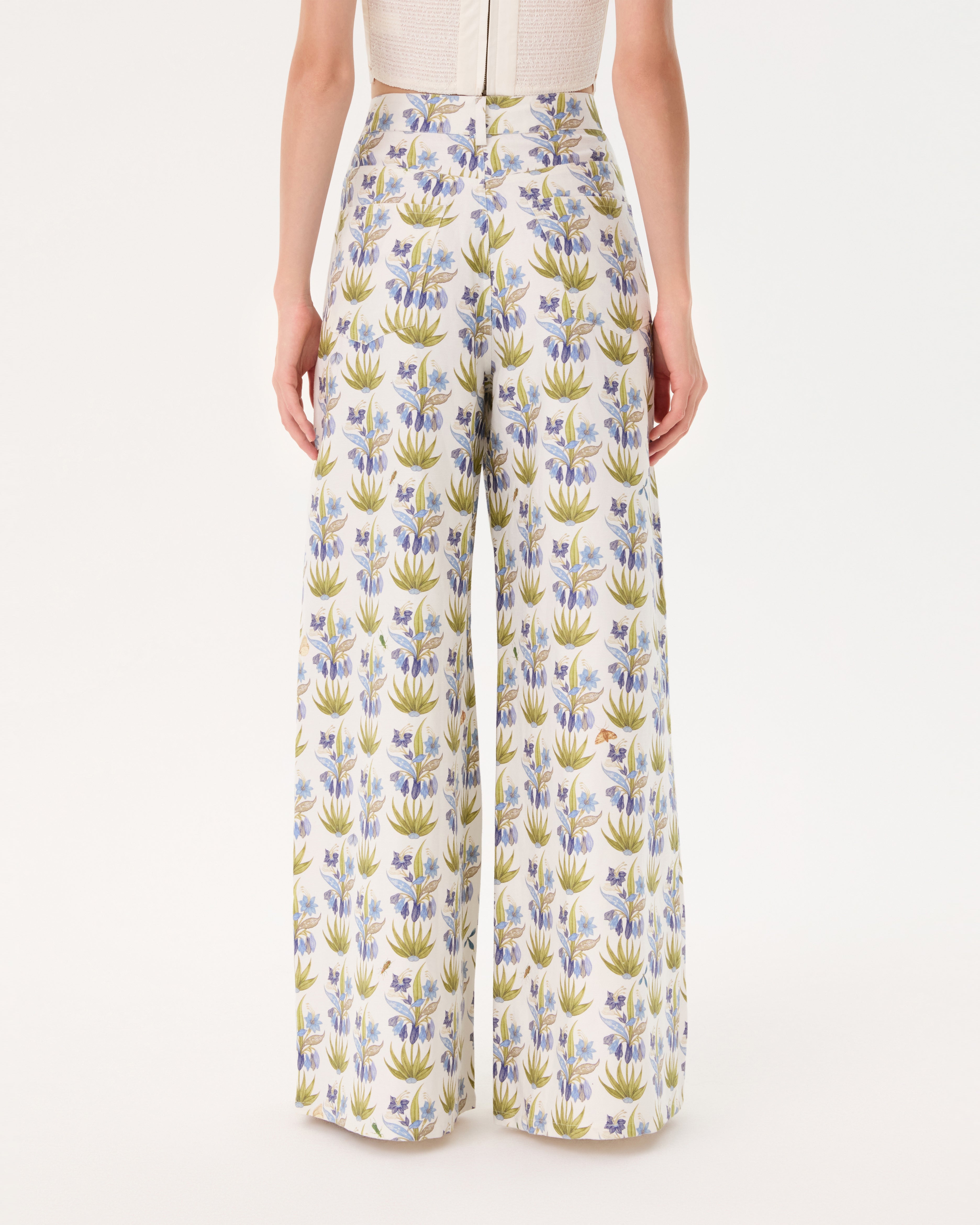 Nadia Pants  in Celestine Flower Print