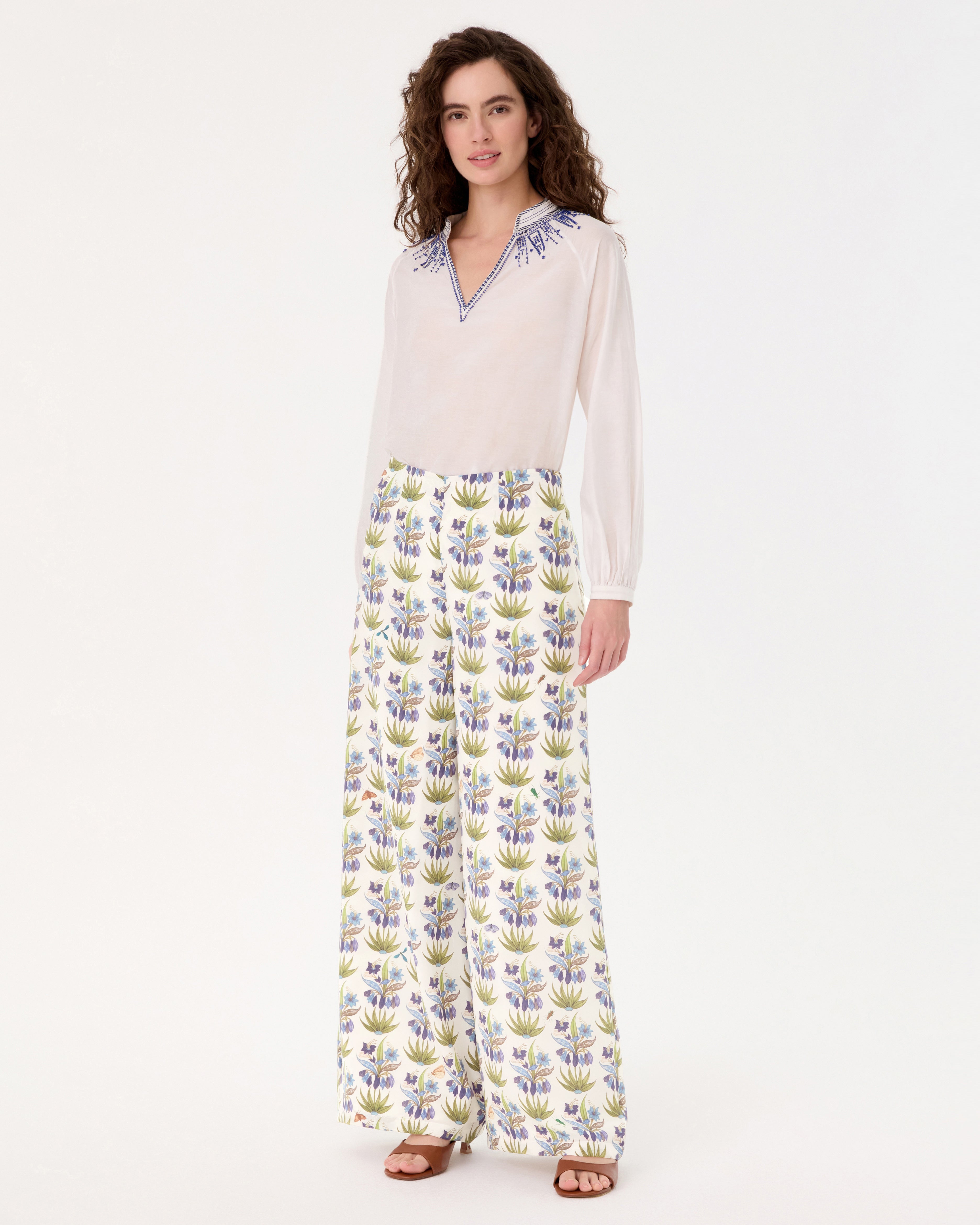 Stephan Trousers in Celestine Flower Print