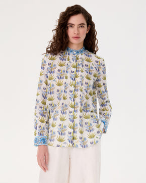 Chiara Shirt in Celestine Flower Print