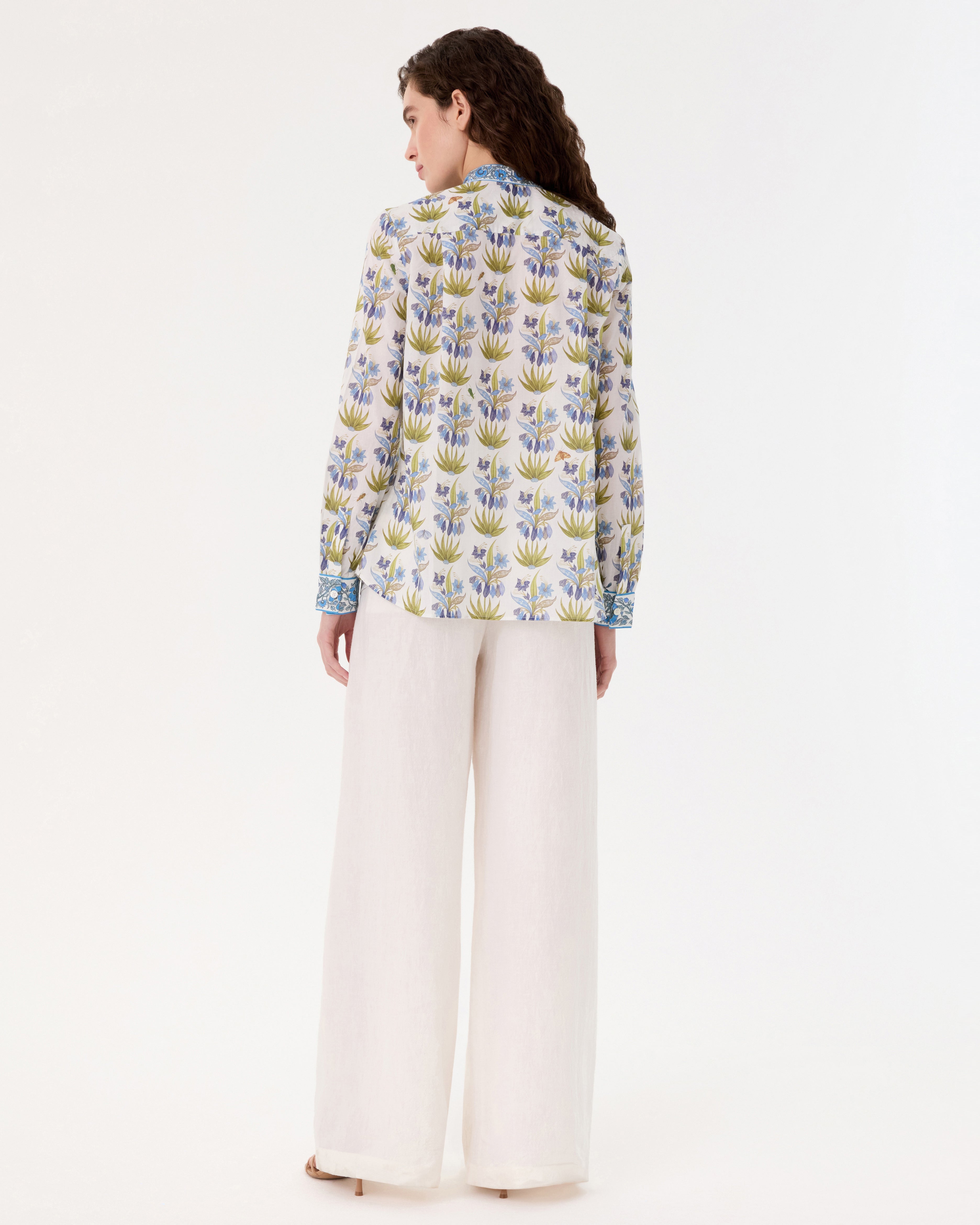 Chiara Shirt in Celestine Flower Print