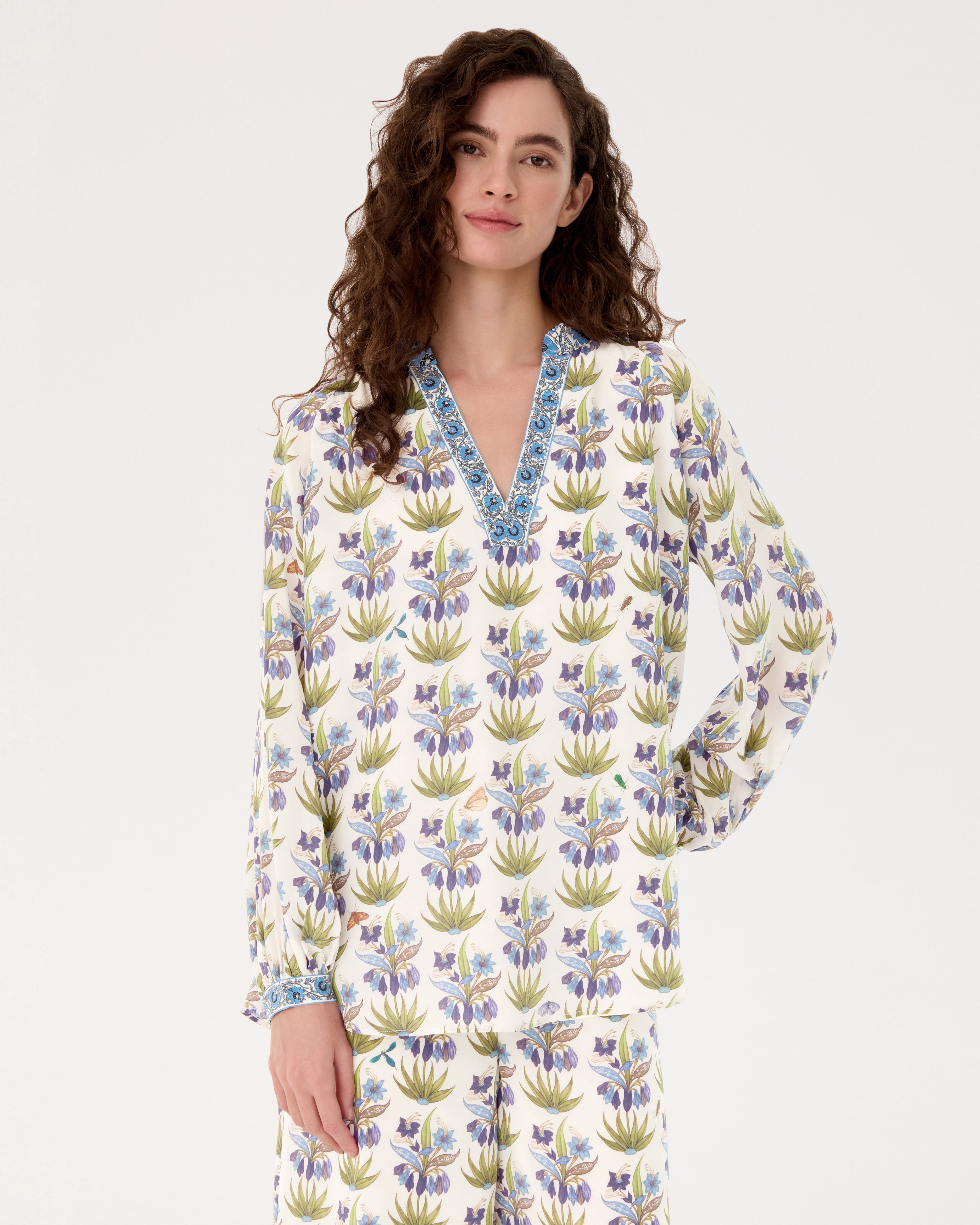 Ilizia Blouse in Celestine Flower Print