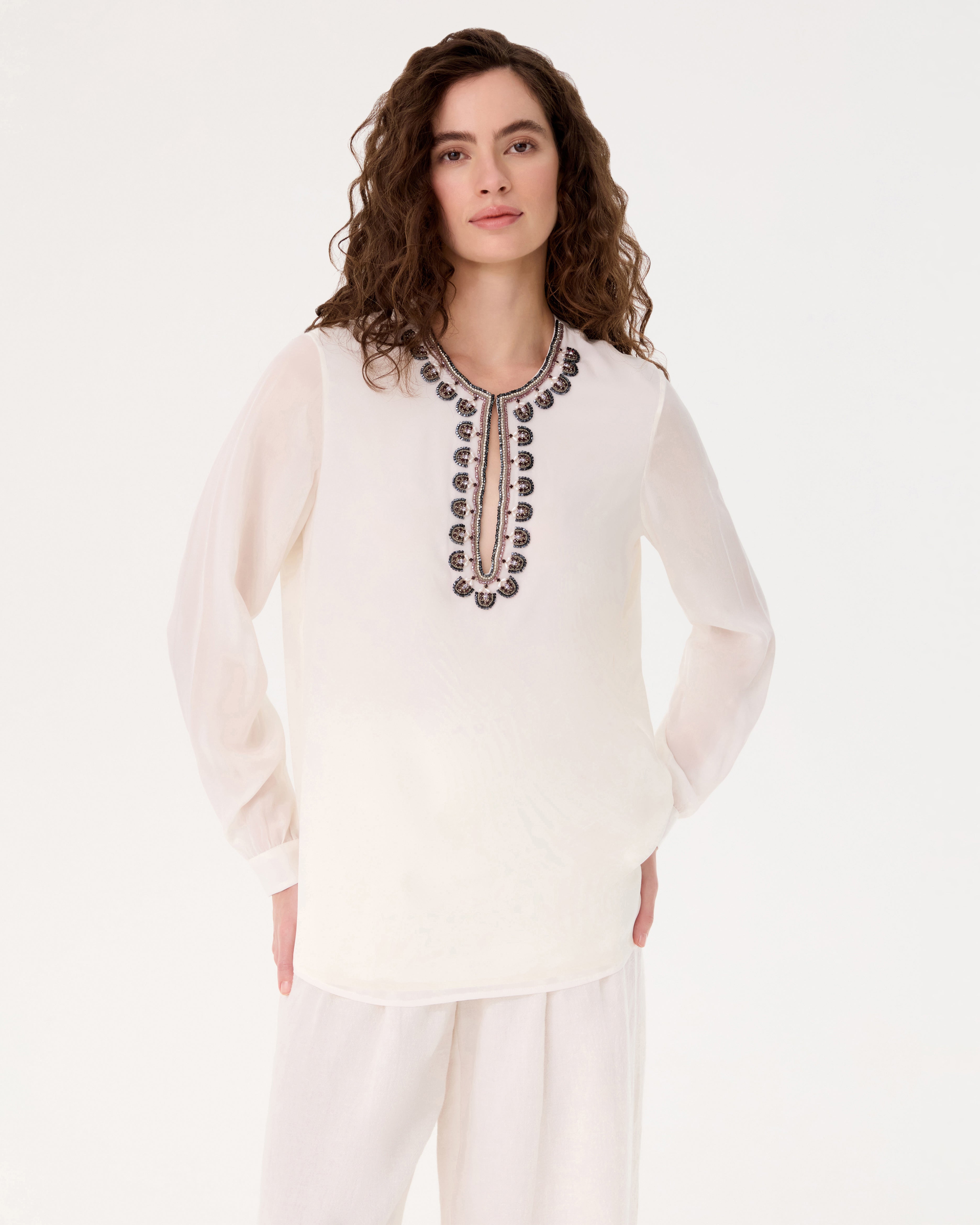 Irene Blouse in Embroidery Beads