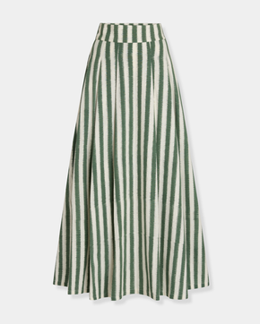 Flaminia Skirt in Ikat Stripes