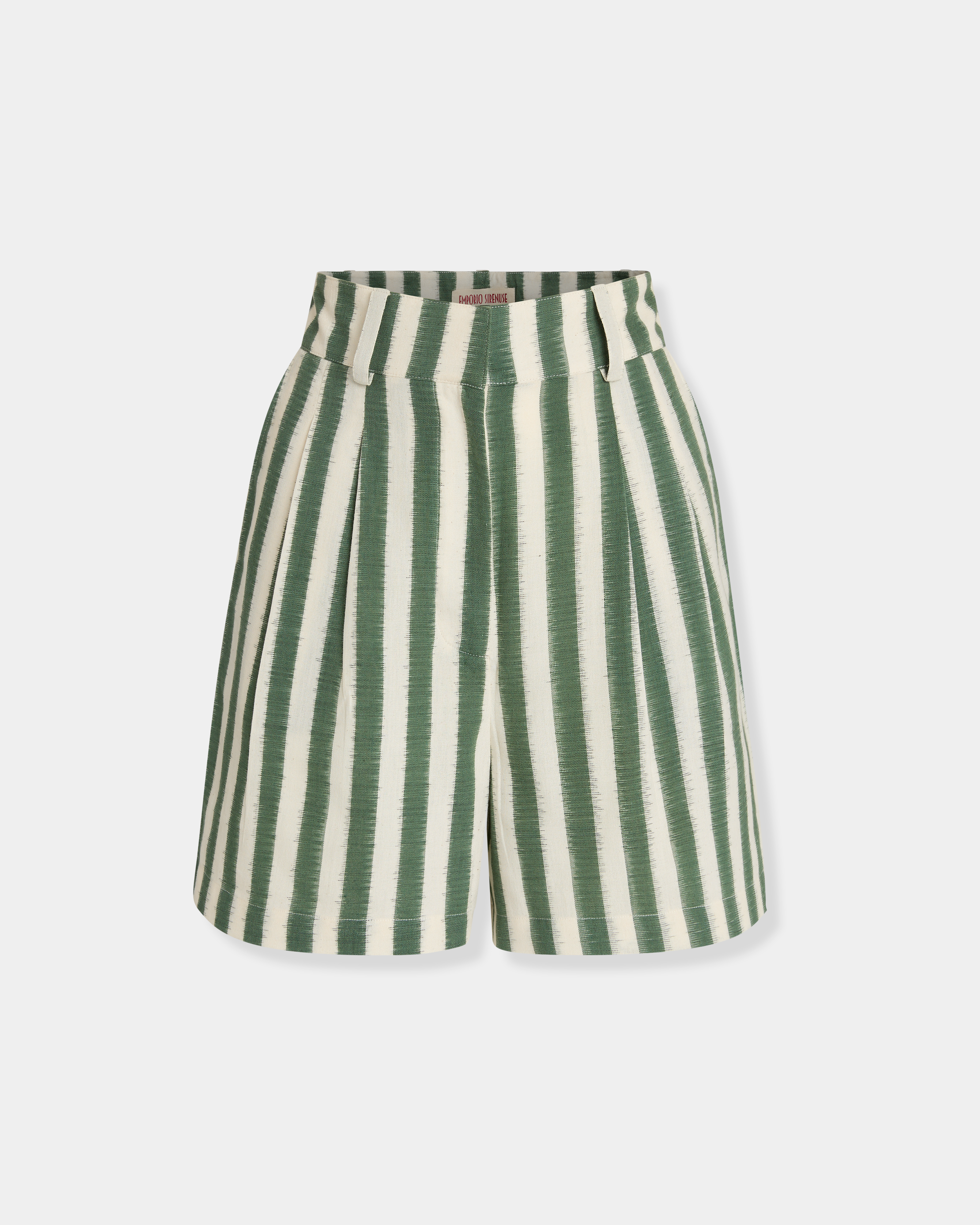 Beatrice Shorts in Ikat Stripes