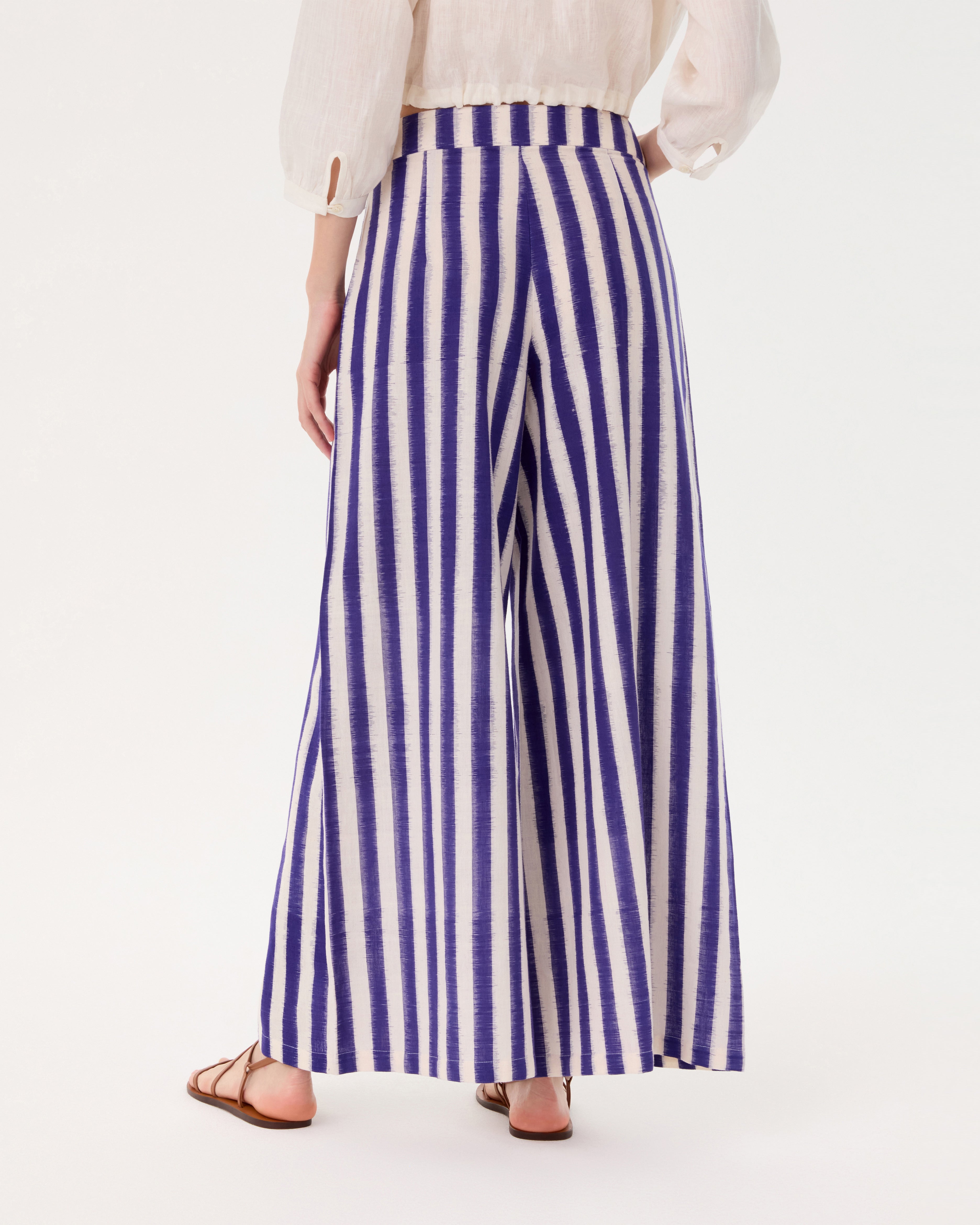 Adele Trousers in Ikat Stripes