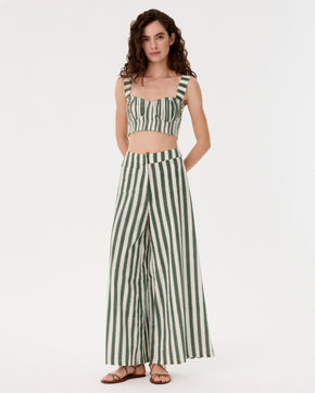 Adele Trousers in Ikat Stripes