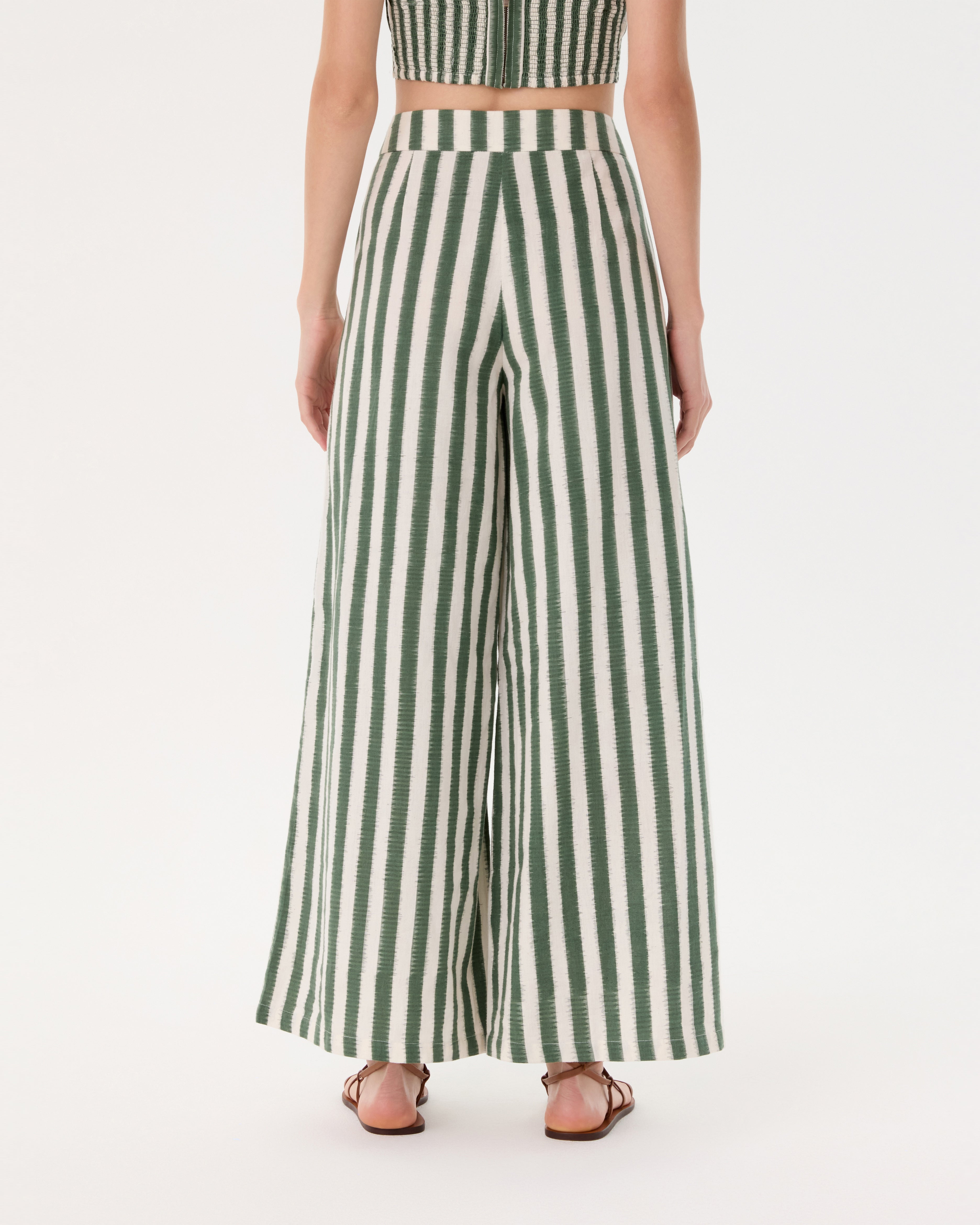 Adele Trousers in Ikat Stripes