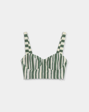 Dalia Top in Ikat Stripes