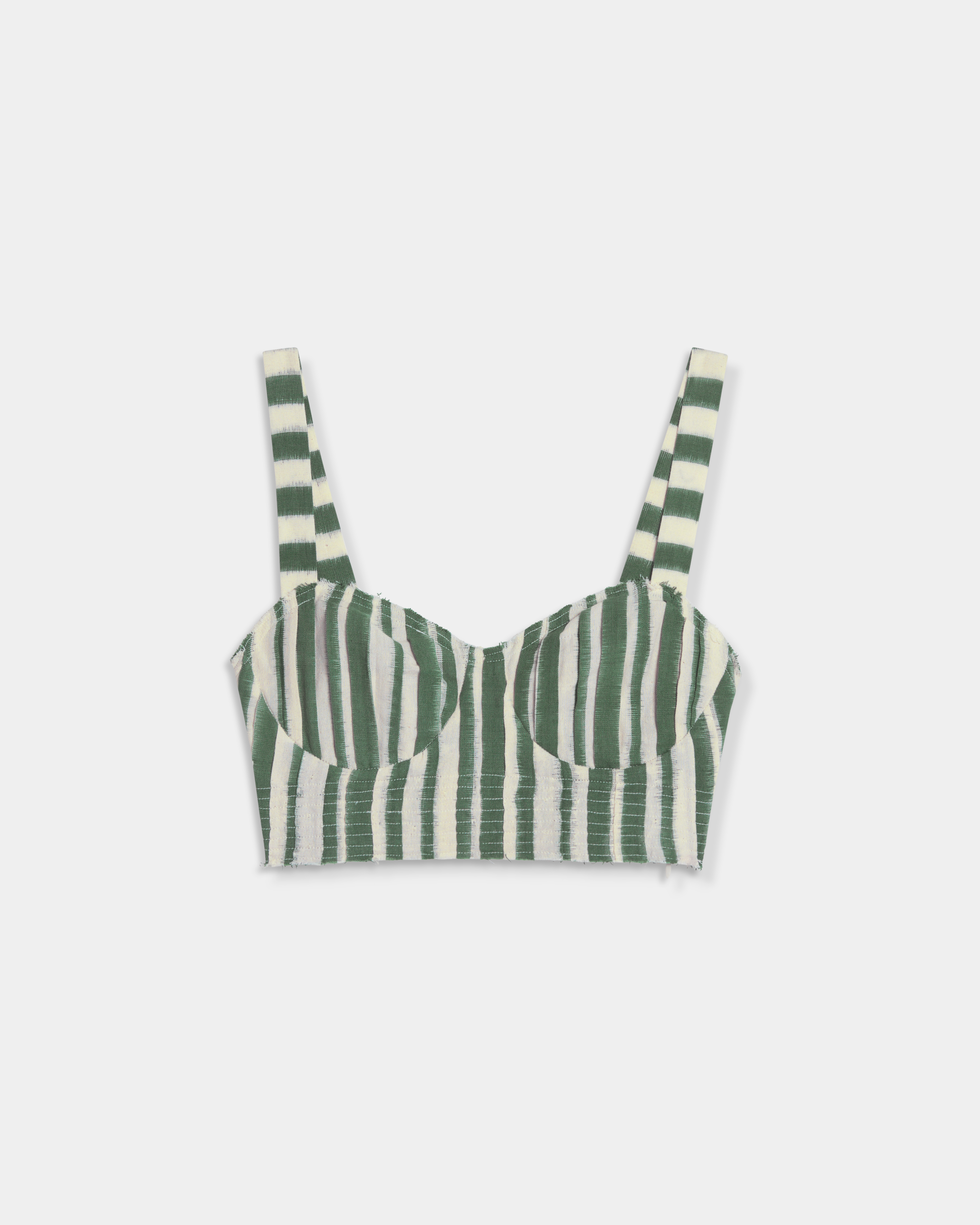 Dalia Top in Ikat Stripes