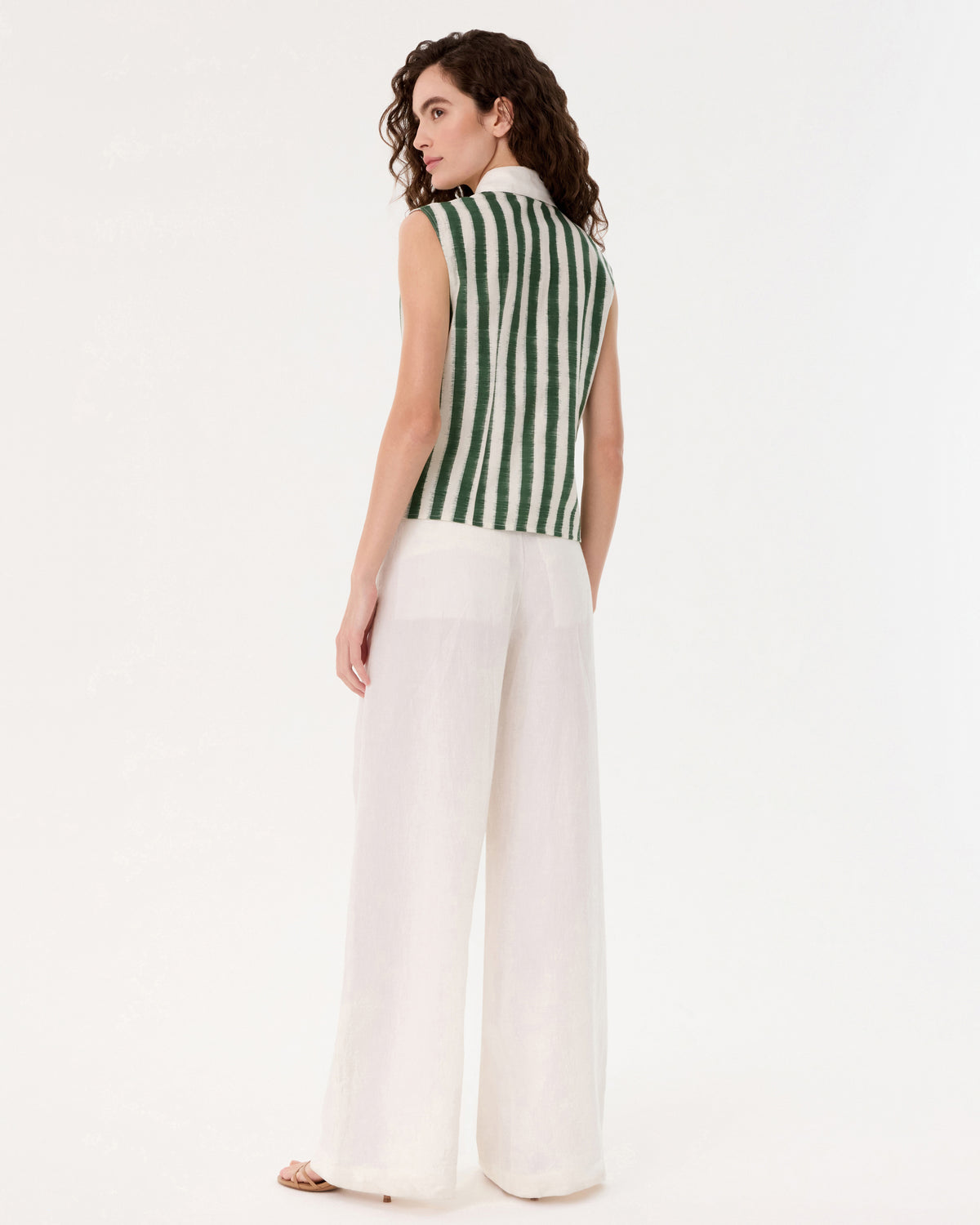Ylenia Top in Ikat Stripes