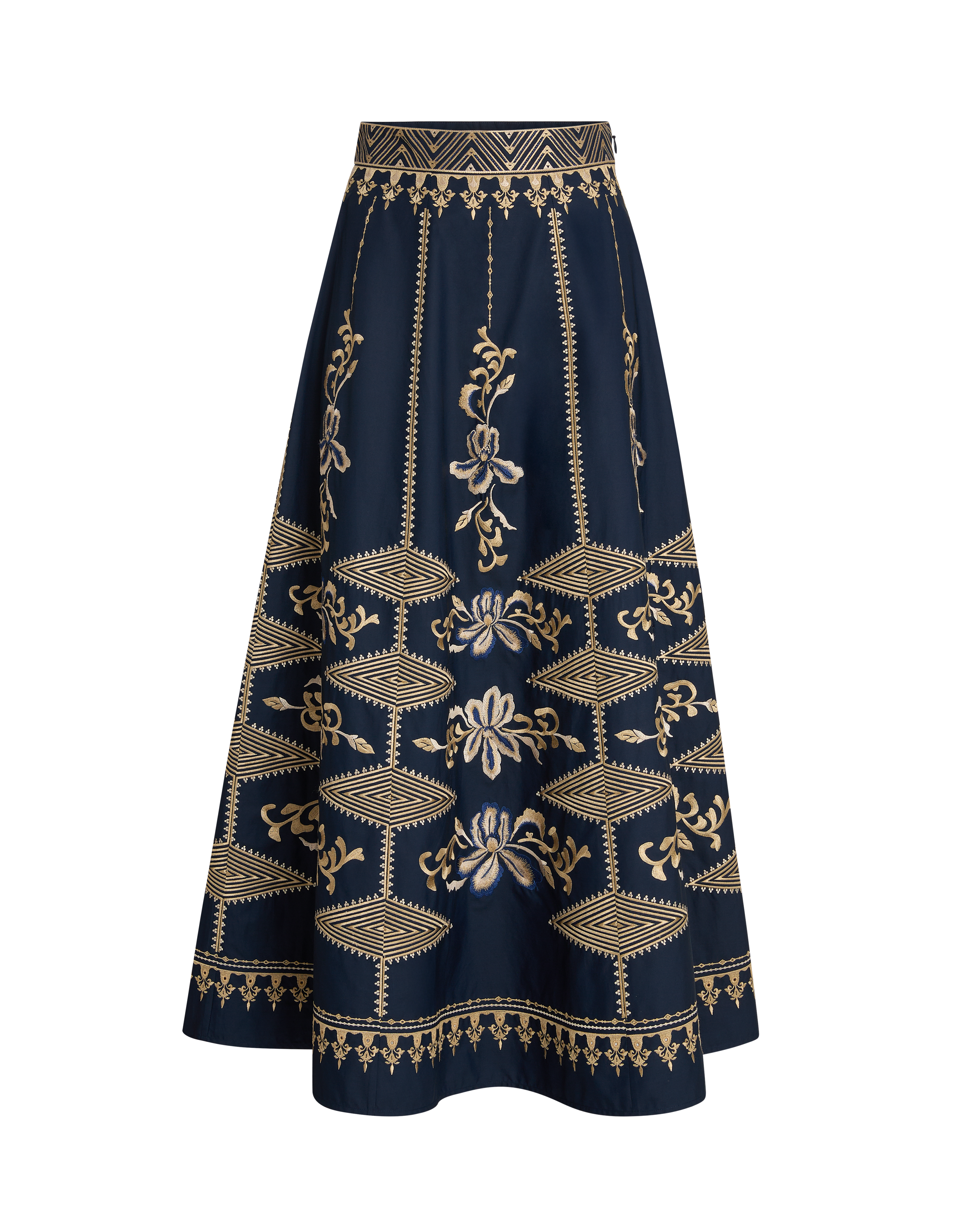 New Camille Skirt with Iris Embroidery