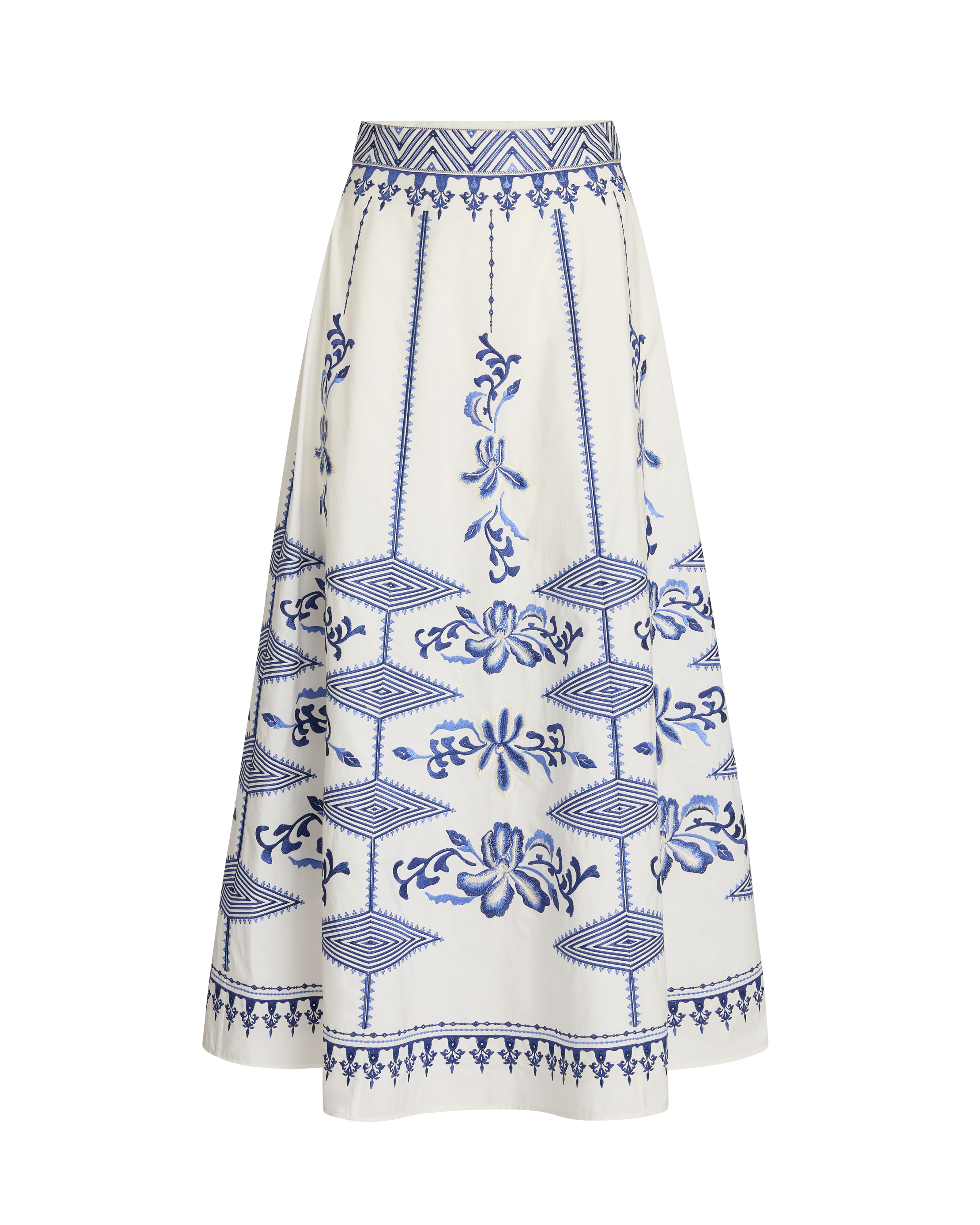 New Camille Skirt with Iris Embroidery