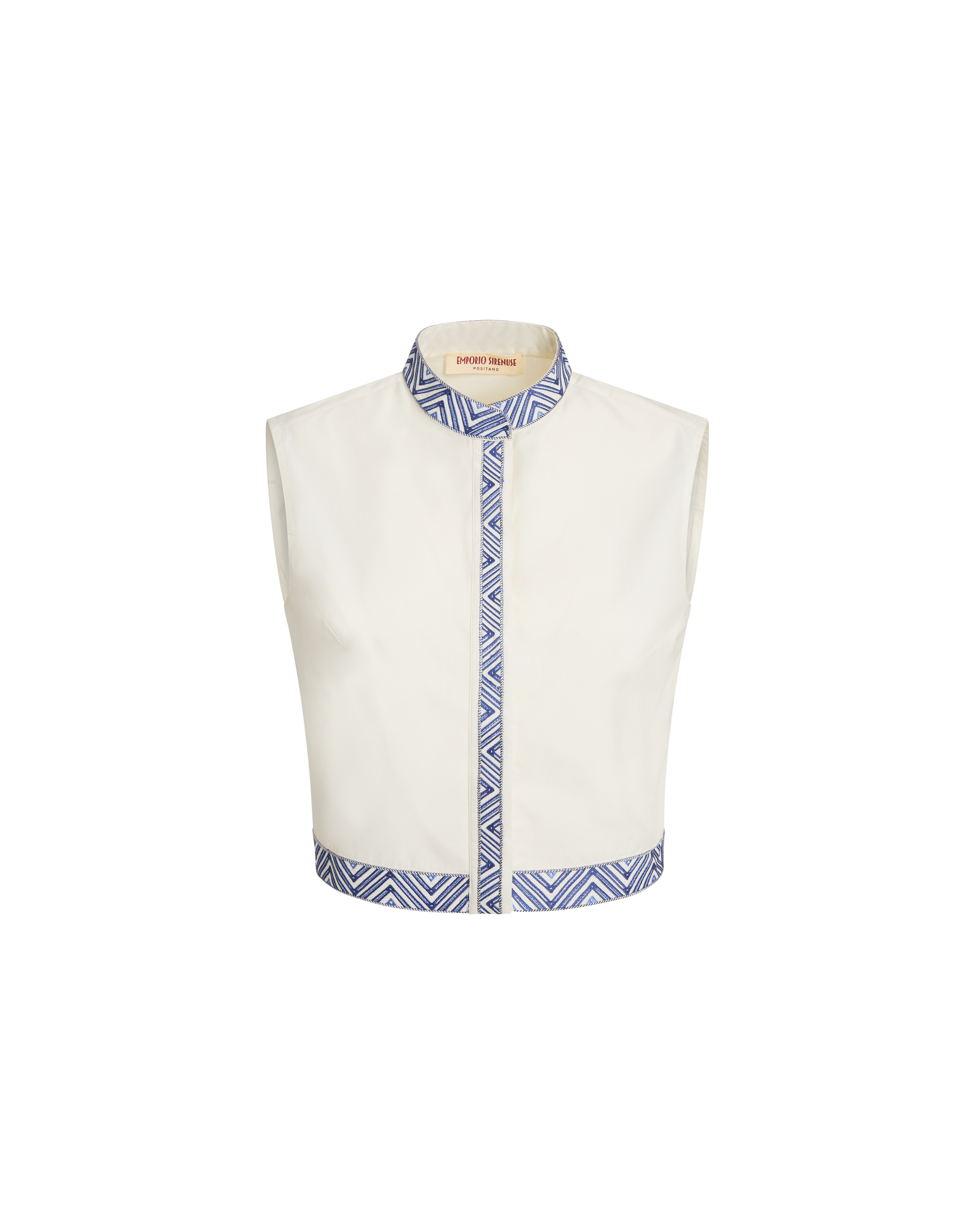 Andorra Top with Iris Embroidery
