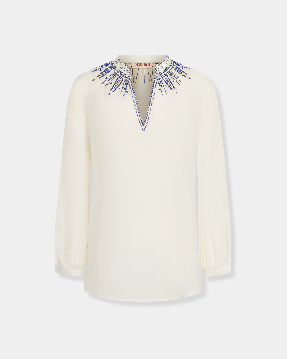 Ilizia Blouse with Iris Embroidery