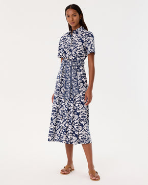 Claudia Dress in Lotus Flower Print
