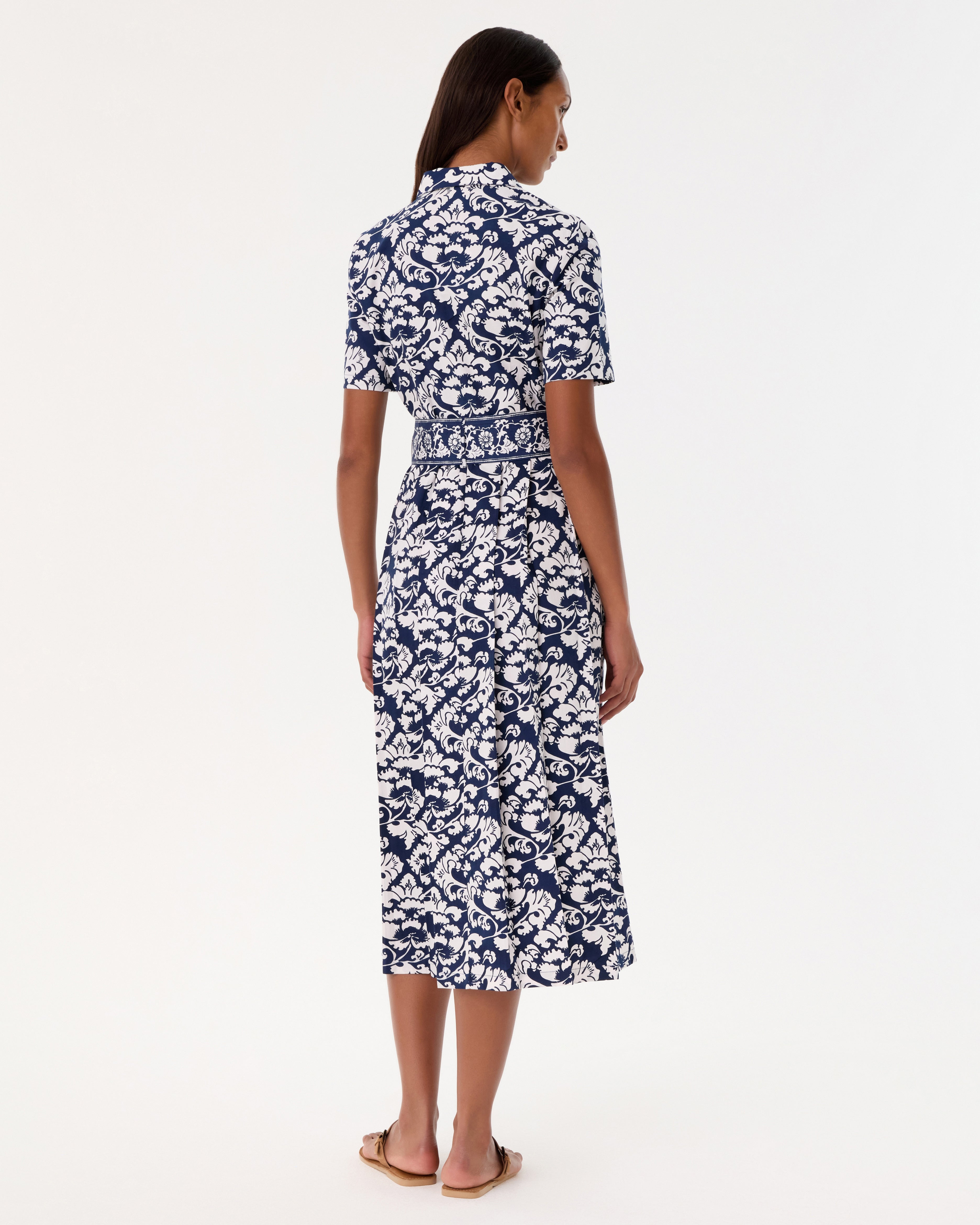 Claudia Dress in Lotus Flower Print